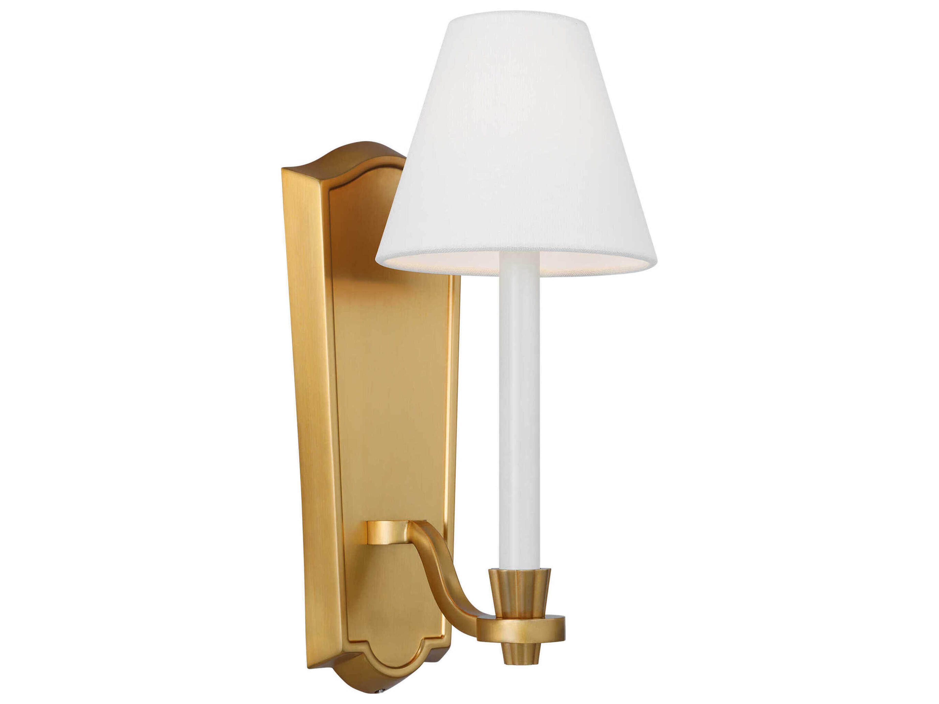 Paisley Tall Wall Sconce 1-Light Burnished Brass