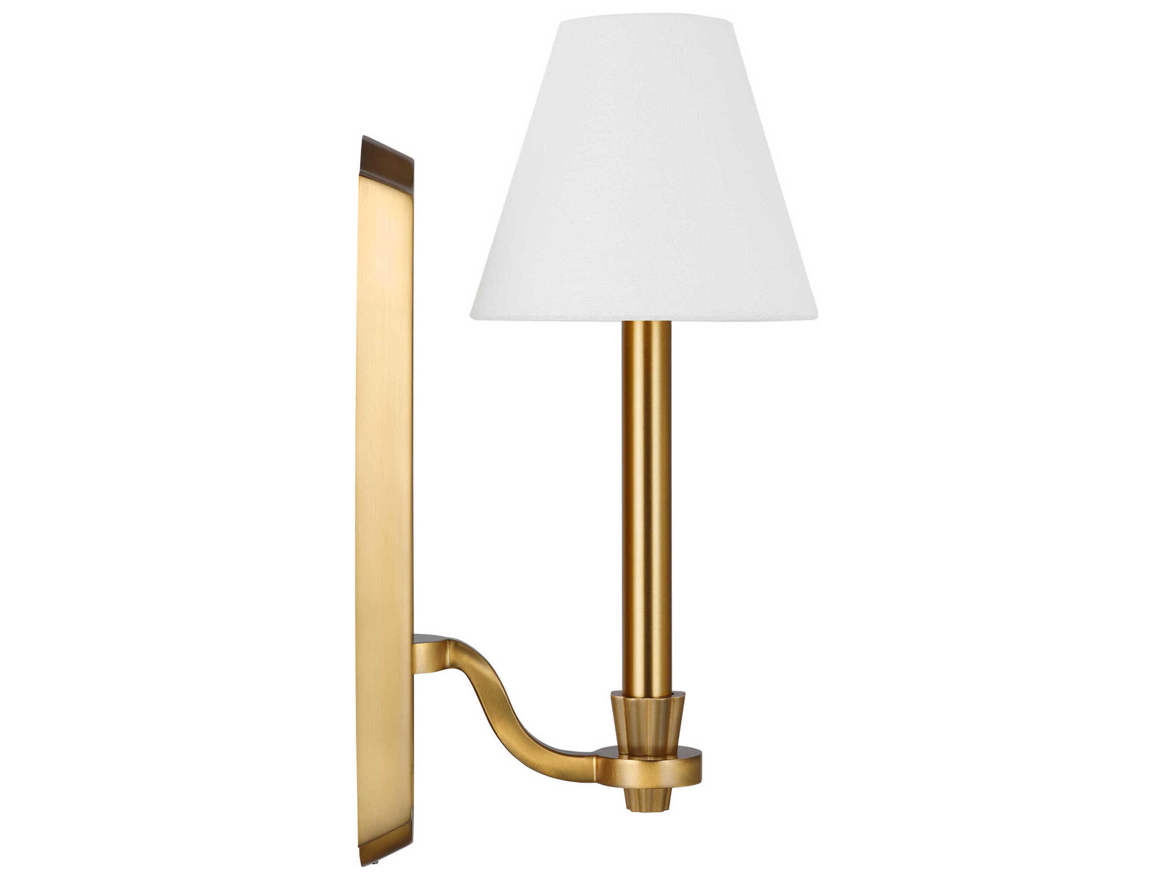 Visual Comfort Studio Paisley 1-Light Burnished Brass Wall Sconce