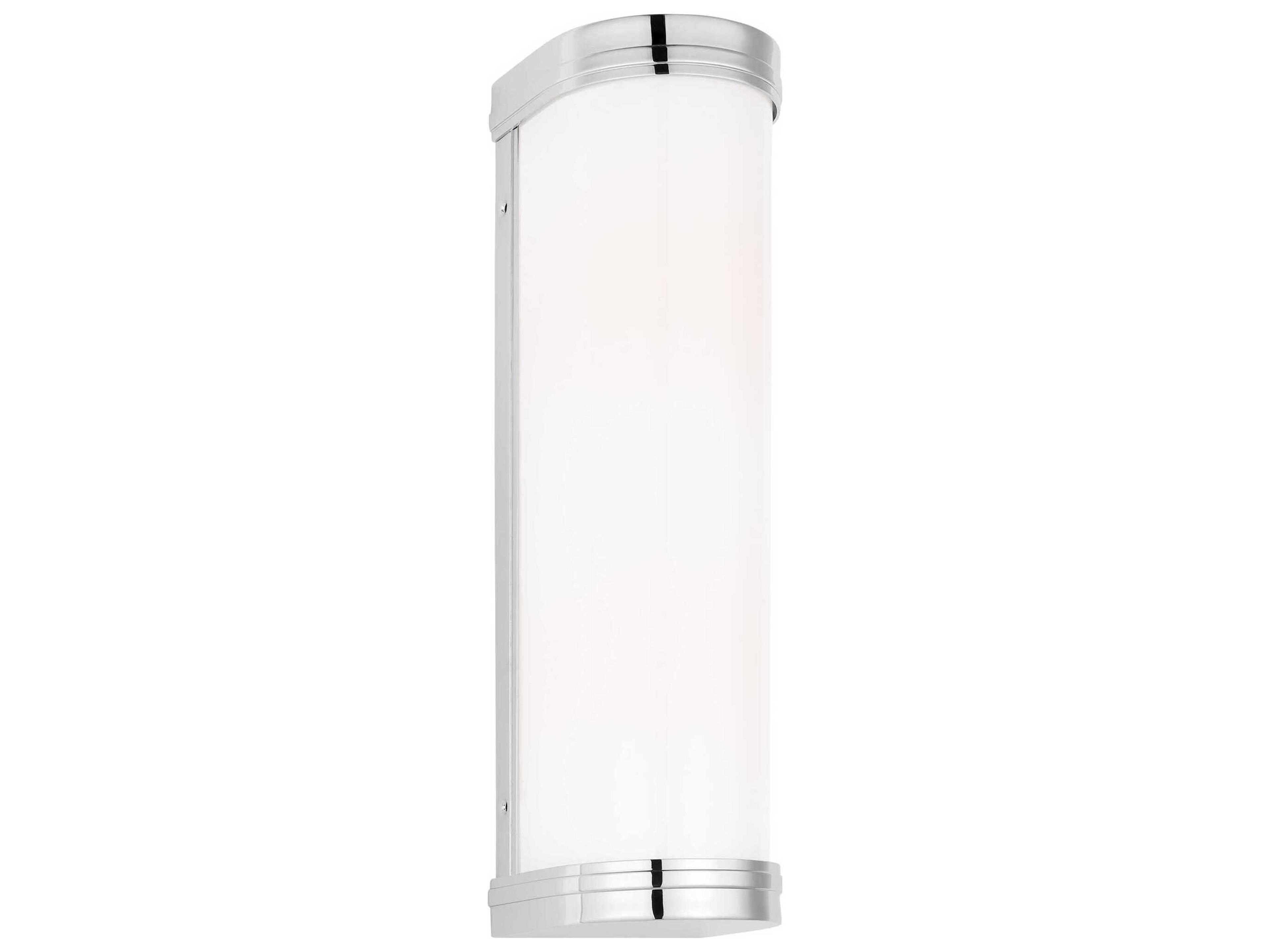 2 Light Bathroom Vanity Light Ifran Polished Nickel Opal Glass