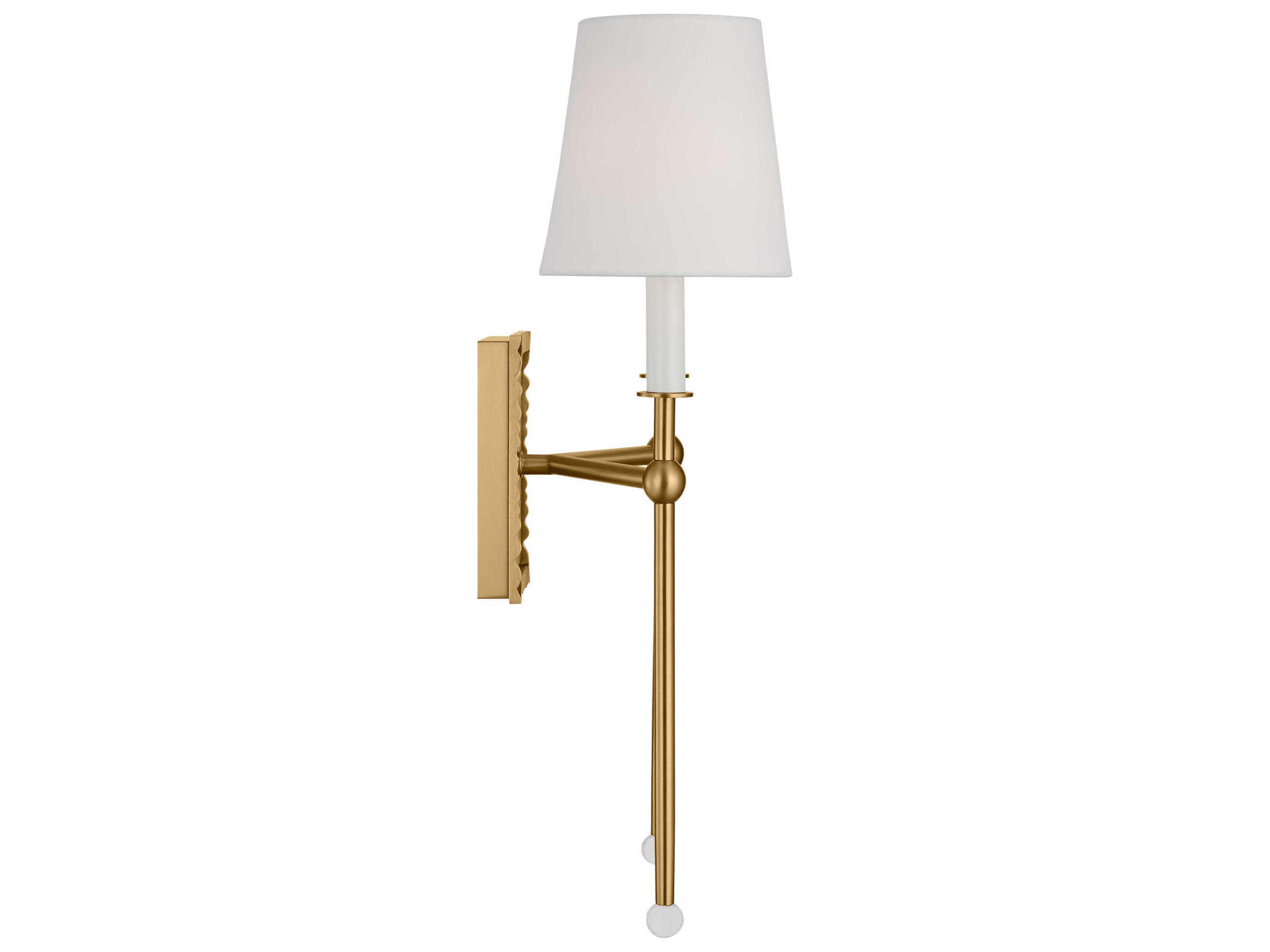 Visual Comfort Studio Baxley 2-Light Burnished Brass Wall Sconce