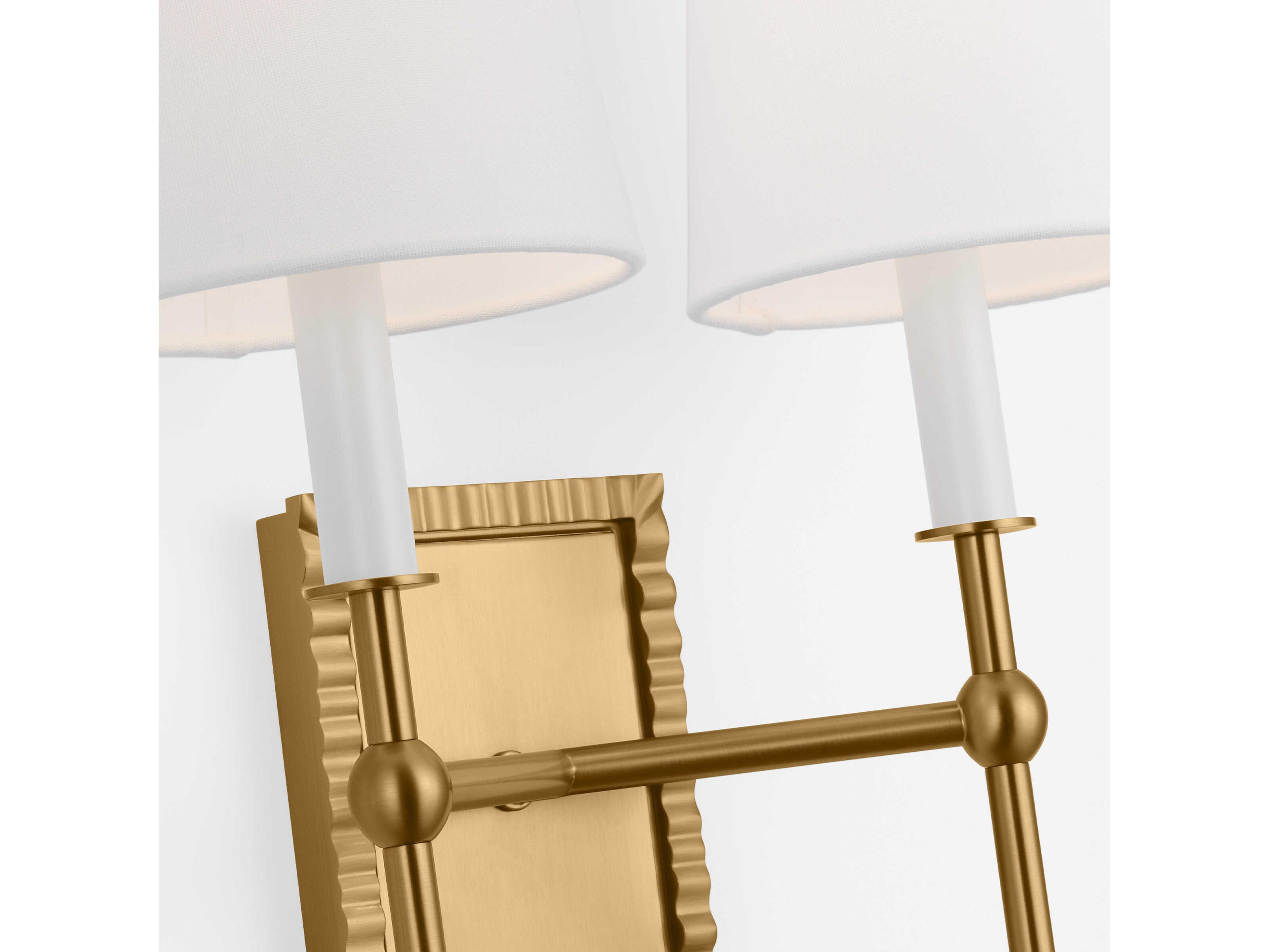 Visual Comfort Studio Baxley 2-Light Burnished Brass Wall Sconce