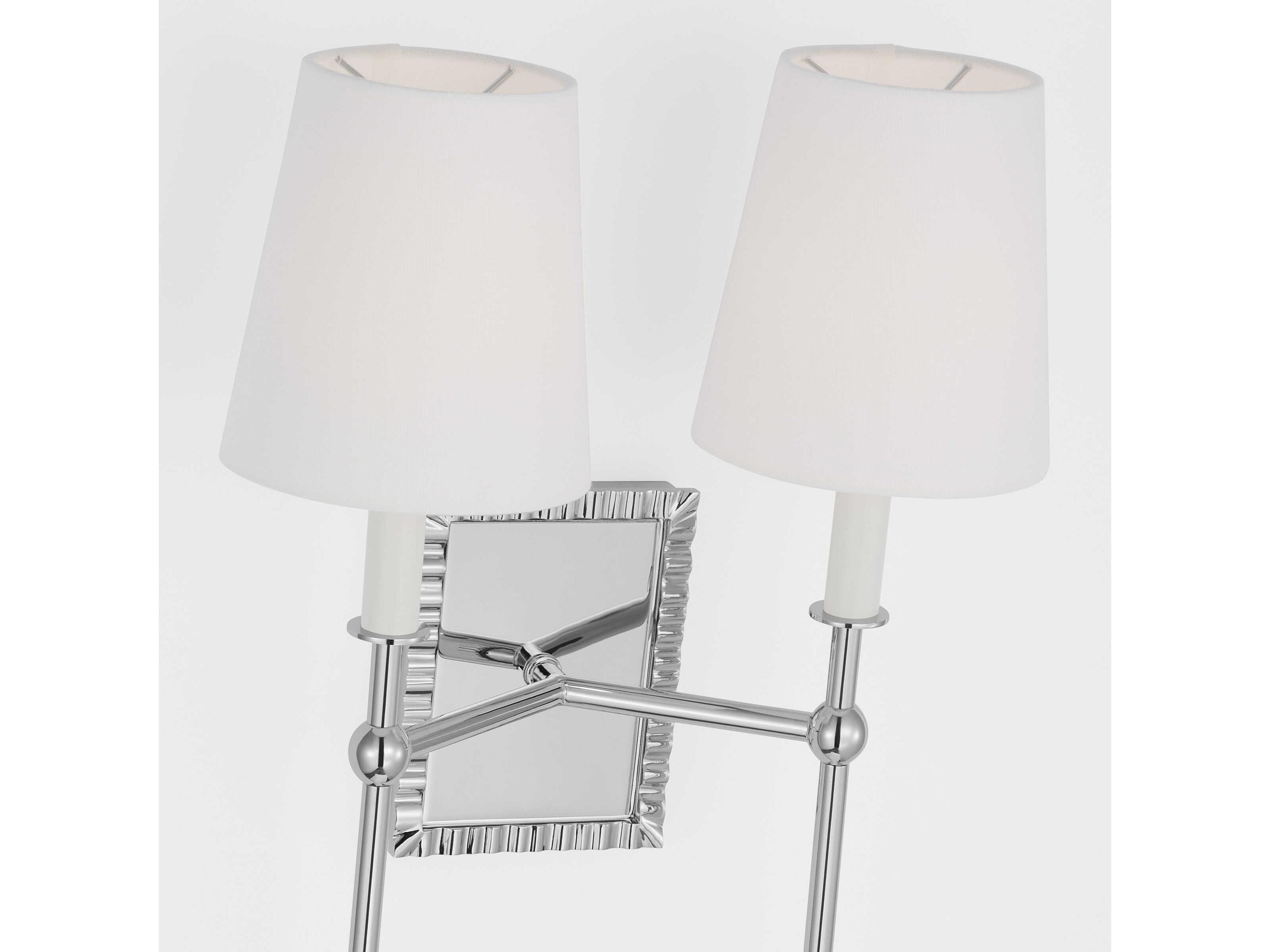 Visual Comfort Studio Baxley 2-Light Polished Nickel Wall Sconce