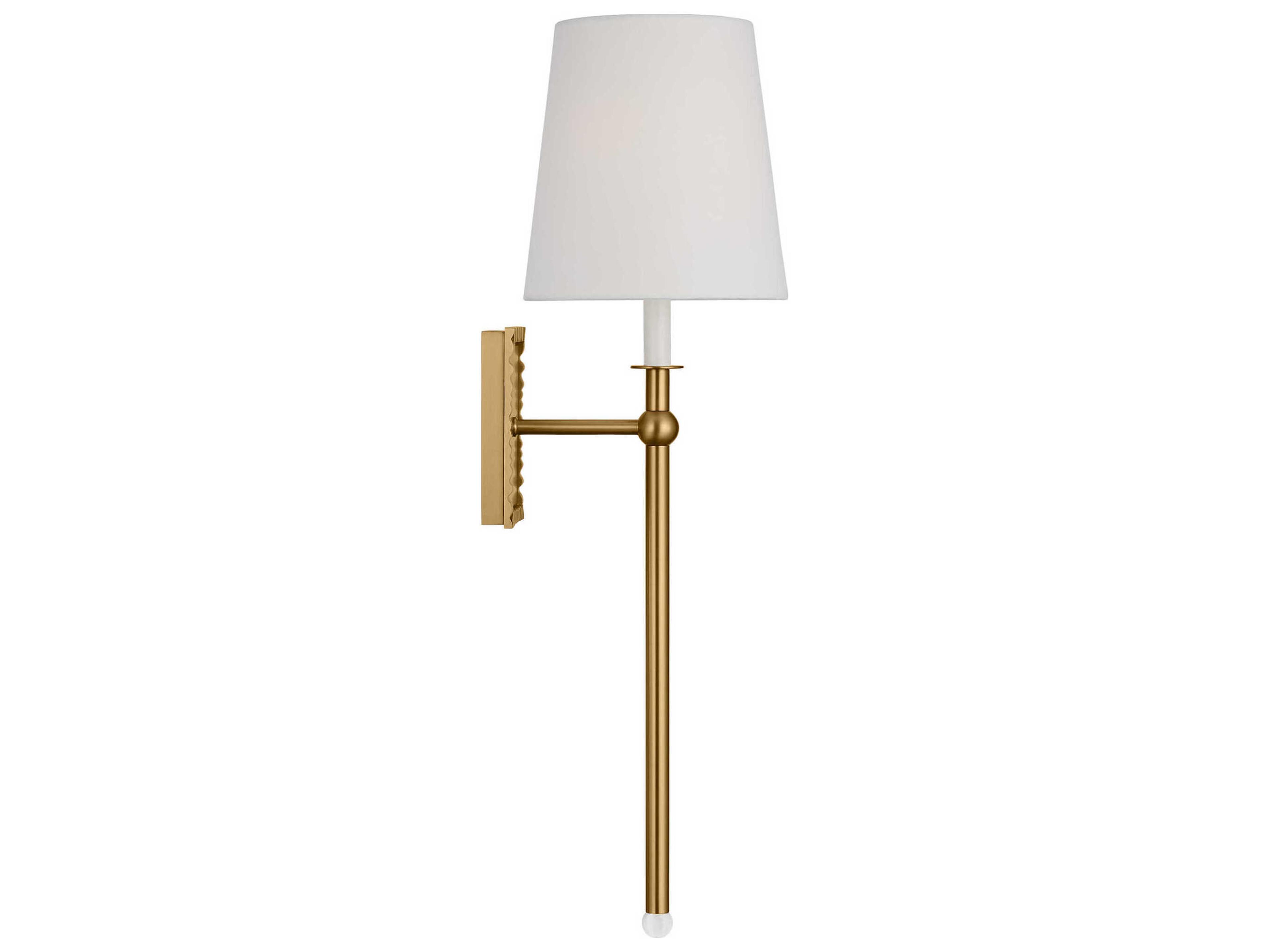 Visual Comfort Studio Baxley 1-Light Burnished Brass Wall Sconce