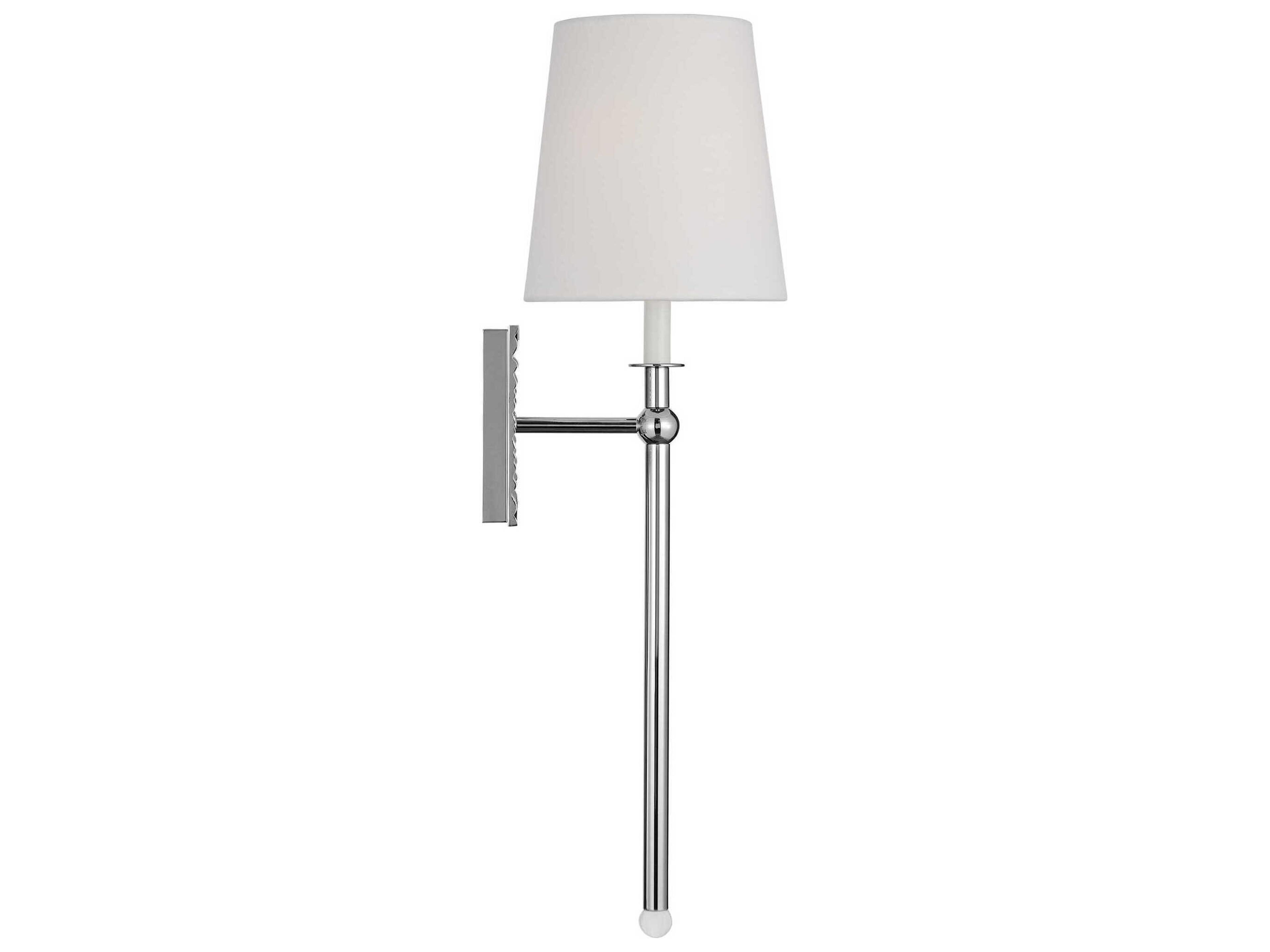 Visual Comfort Studio Baxley 1-Light Polished Nickel Wall Sconce