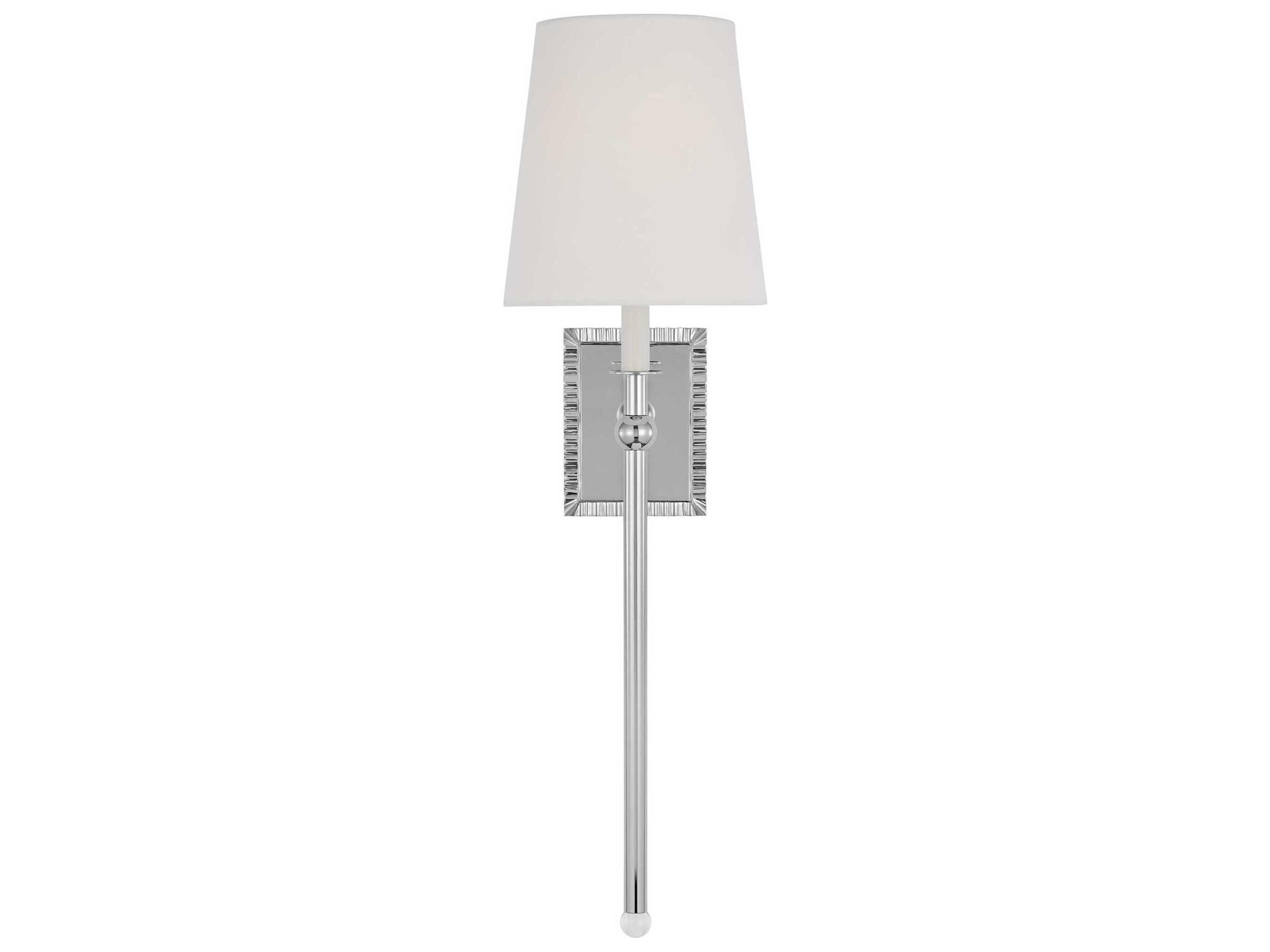 Visual Comfort Studio Baxley 1-Light Polished Nickel Wall Sconce