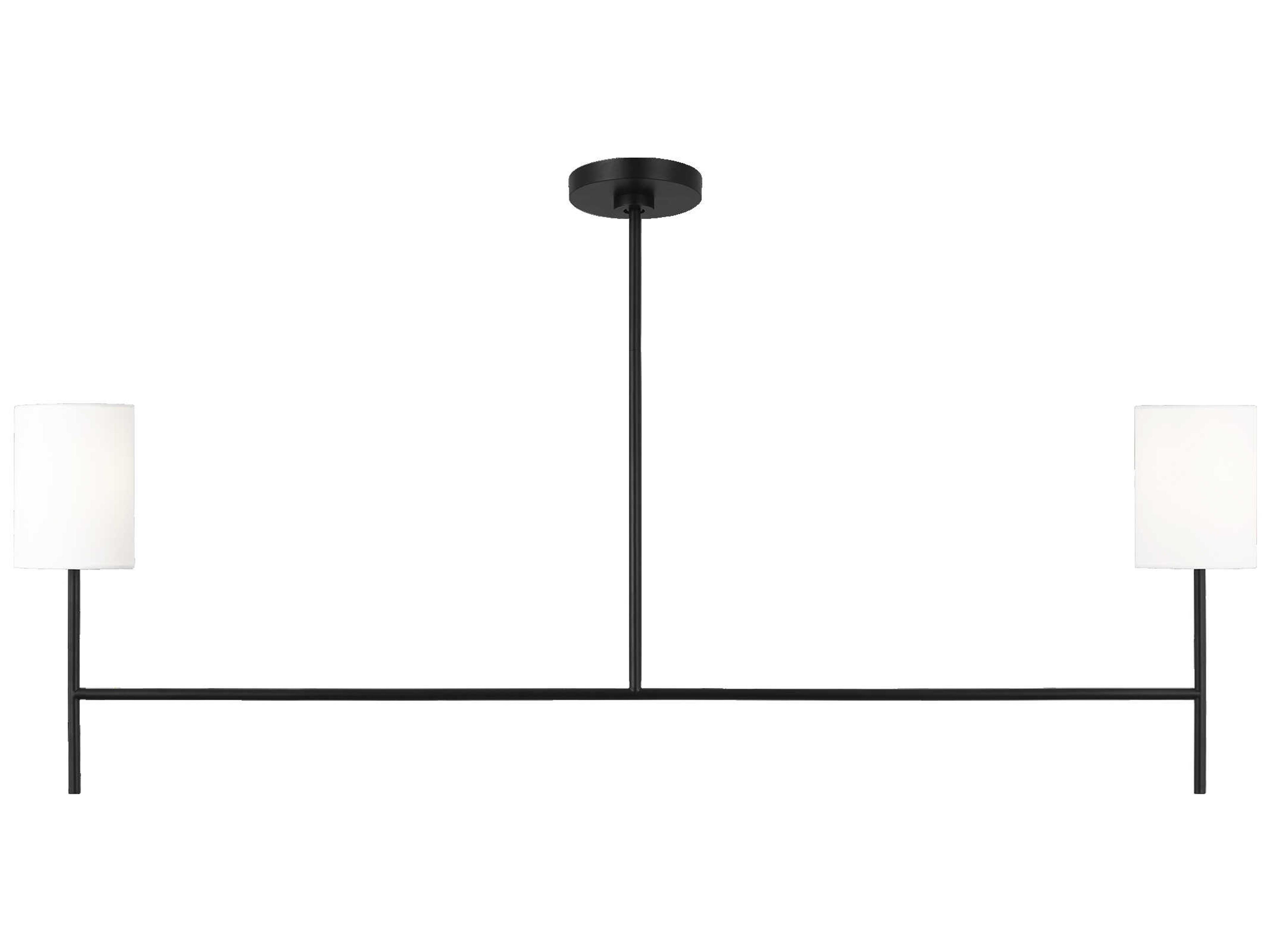 Key Linear Chandelier 52-Inch Midnight Black