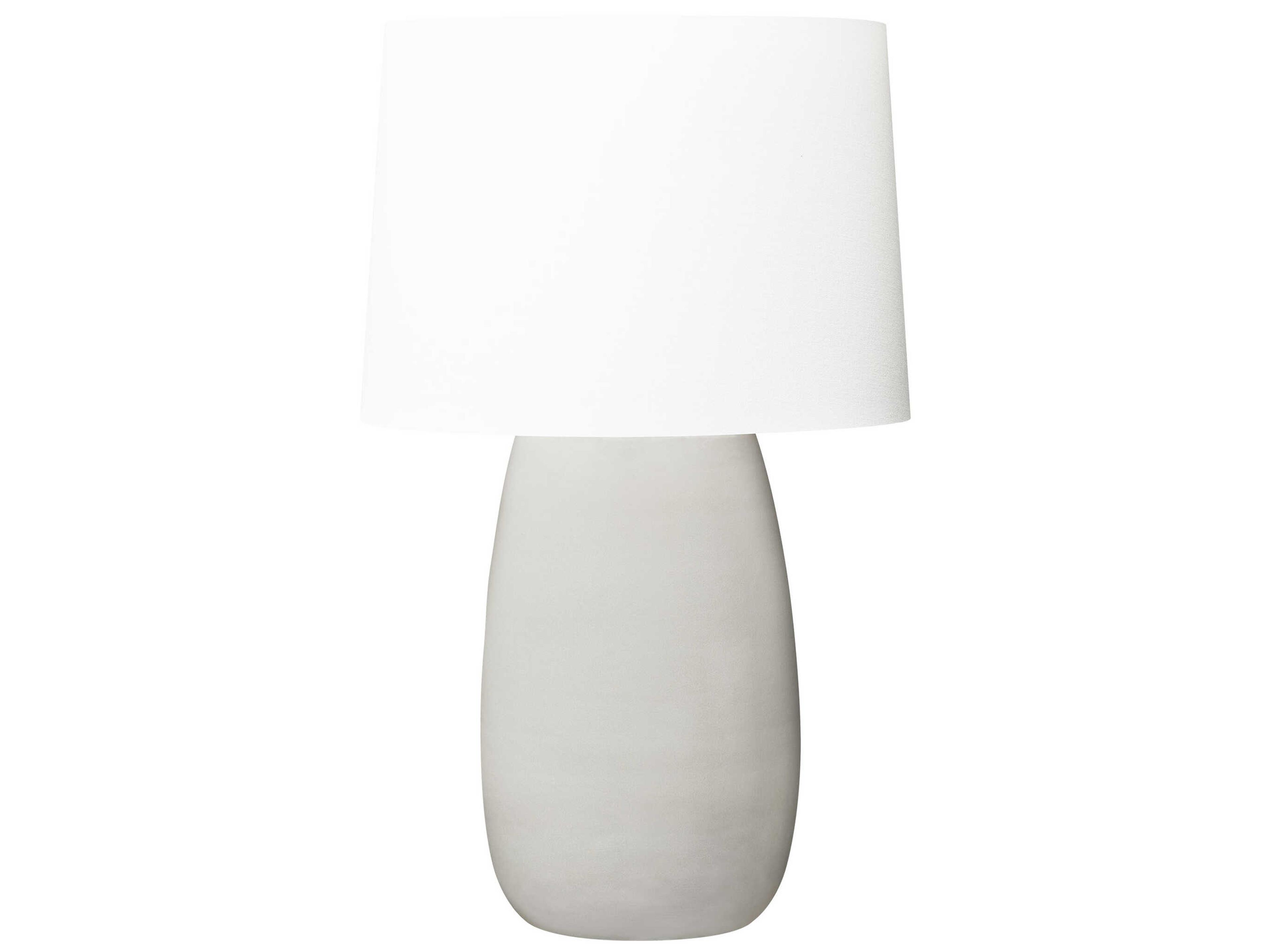 Visual Comfort Studio Roma Shellish Grey White Linen Fabric Buffet Lamp