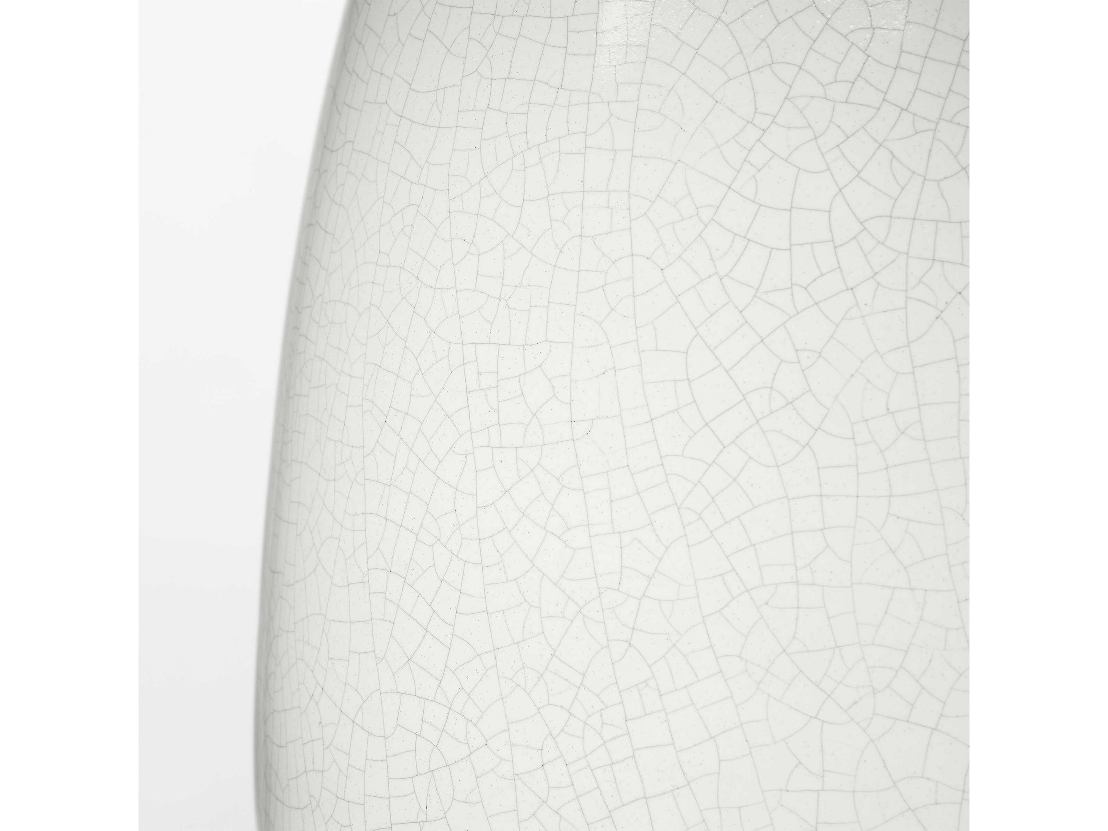 Visual Comfort Studio Roma White Crackle Linen Fabric Buffet Lamp