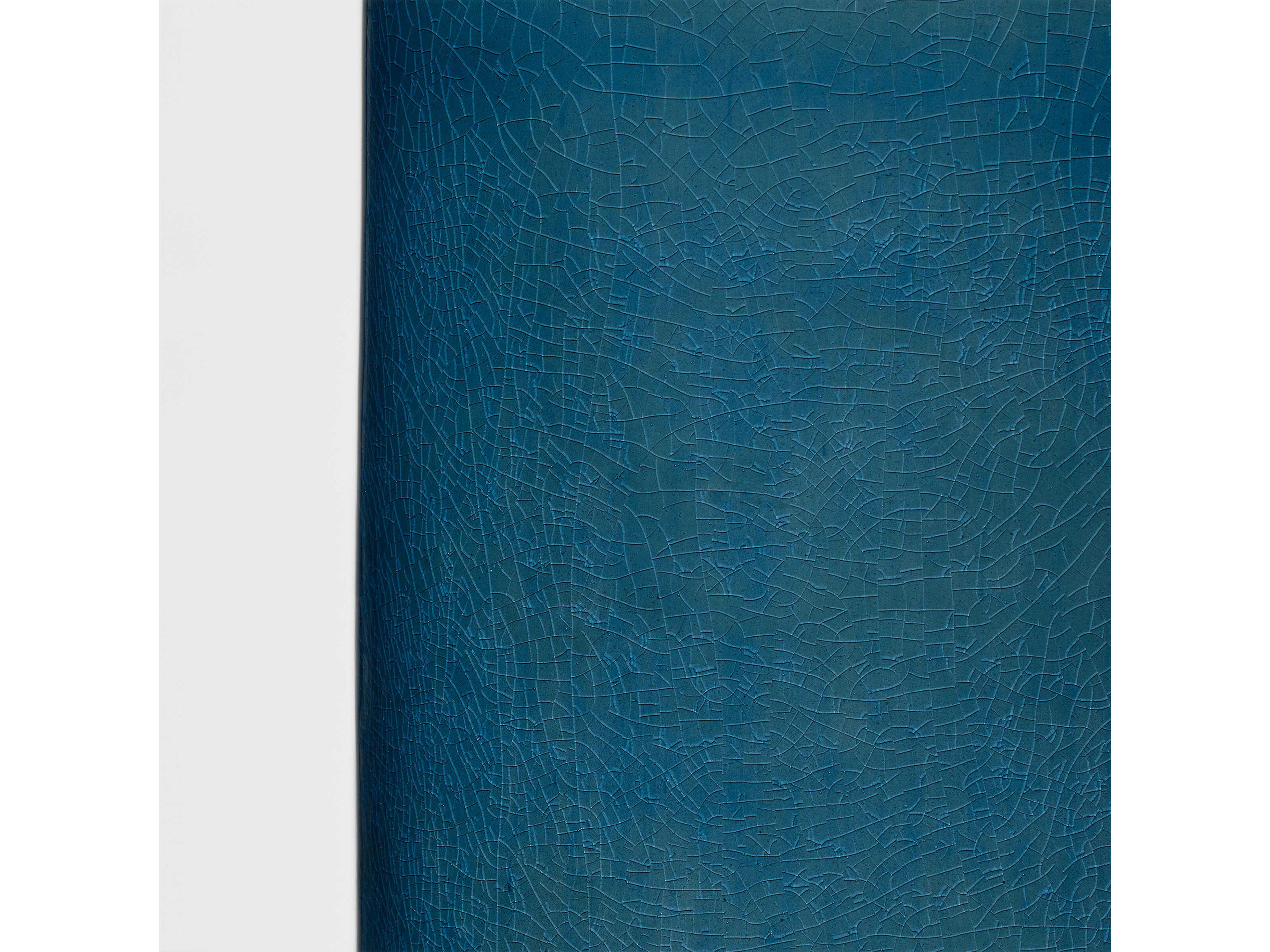 Visual Comfort Studio Shanghai Deep Ocean Crackle White Linen Blue Buffet Lamp