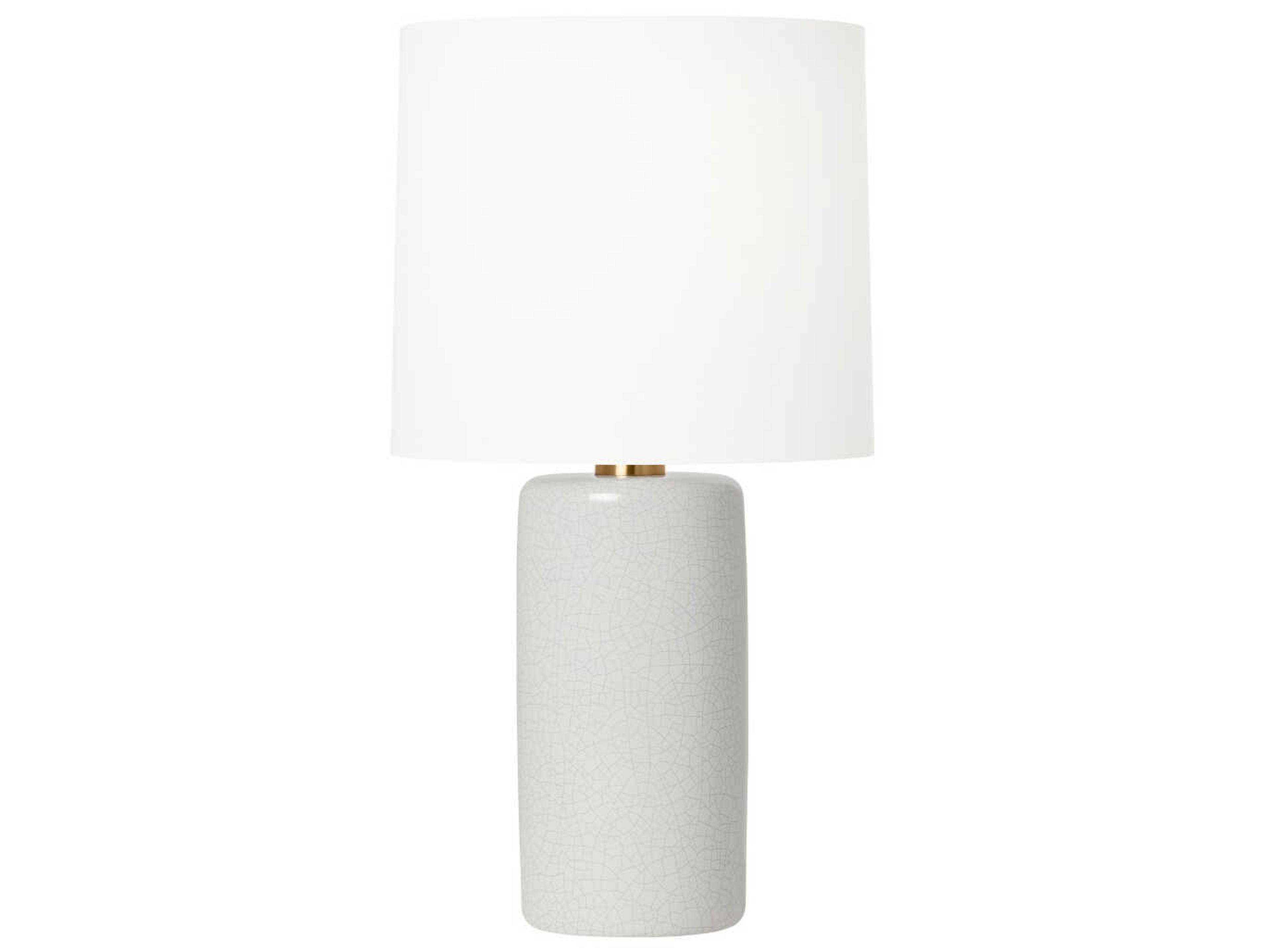 Shanghai White Crackle Ceramic LED Table Lamp