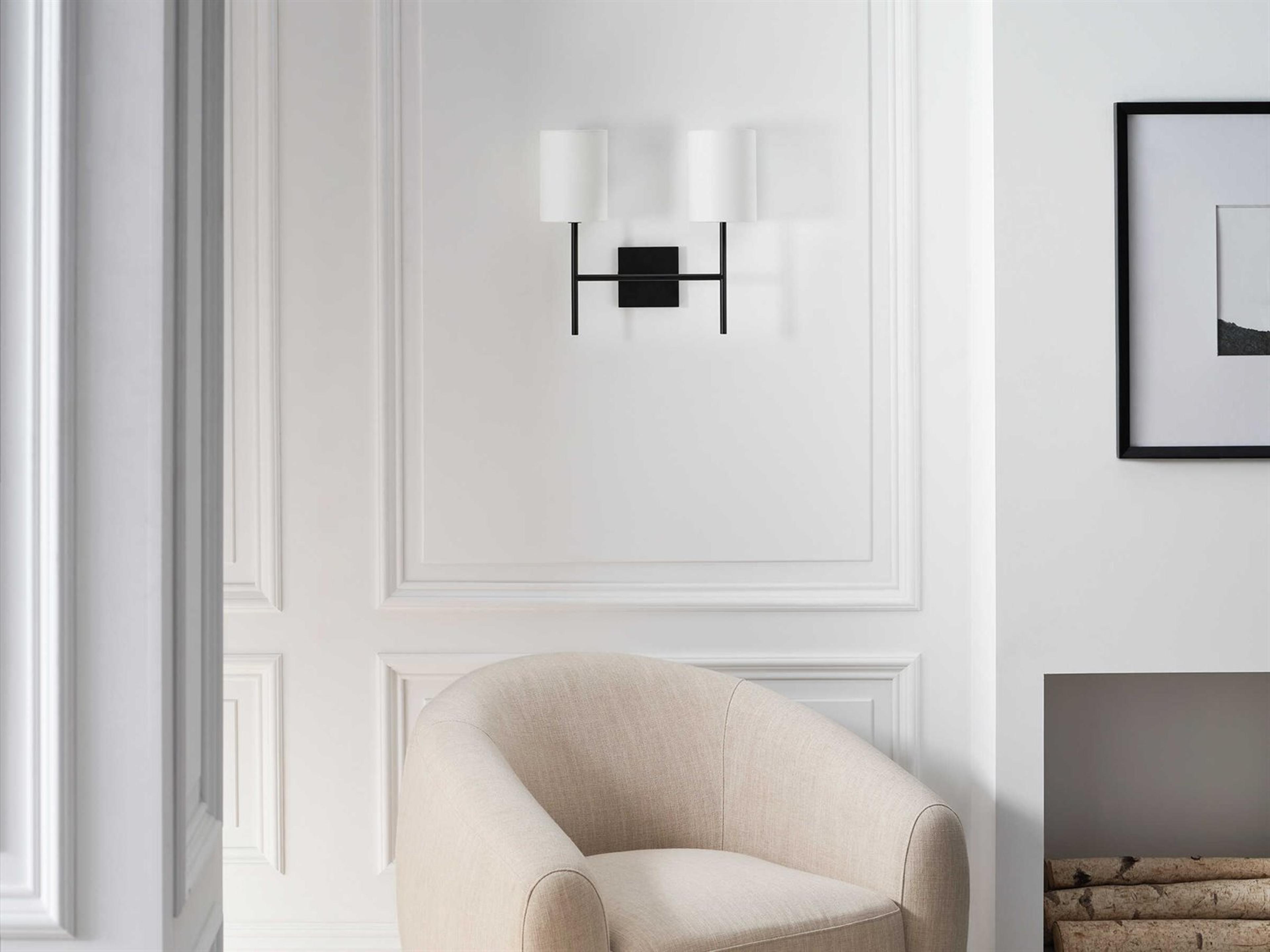 Visual Comfort Studio Key 2-Light Midnight Black Vanity Light