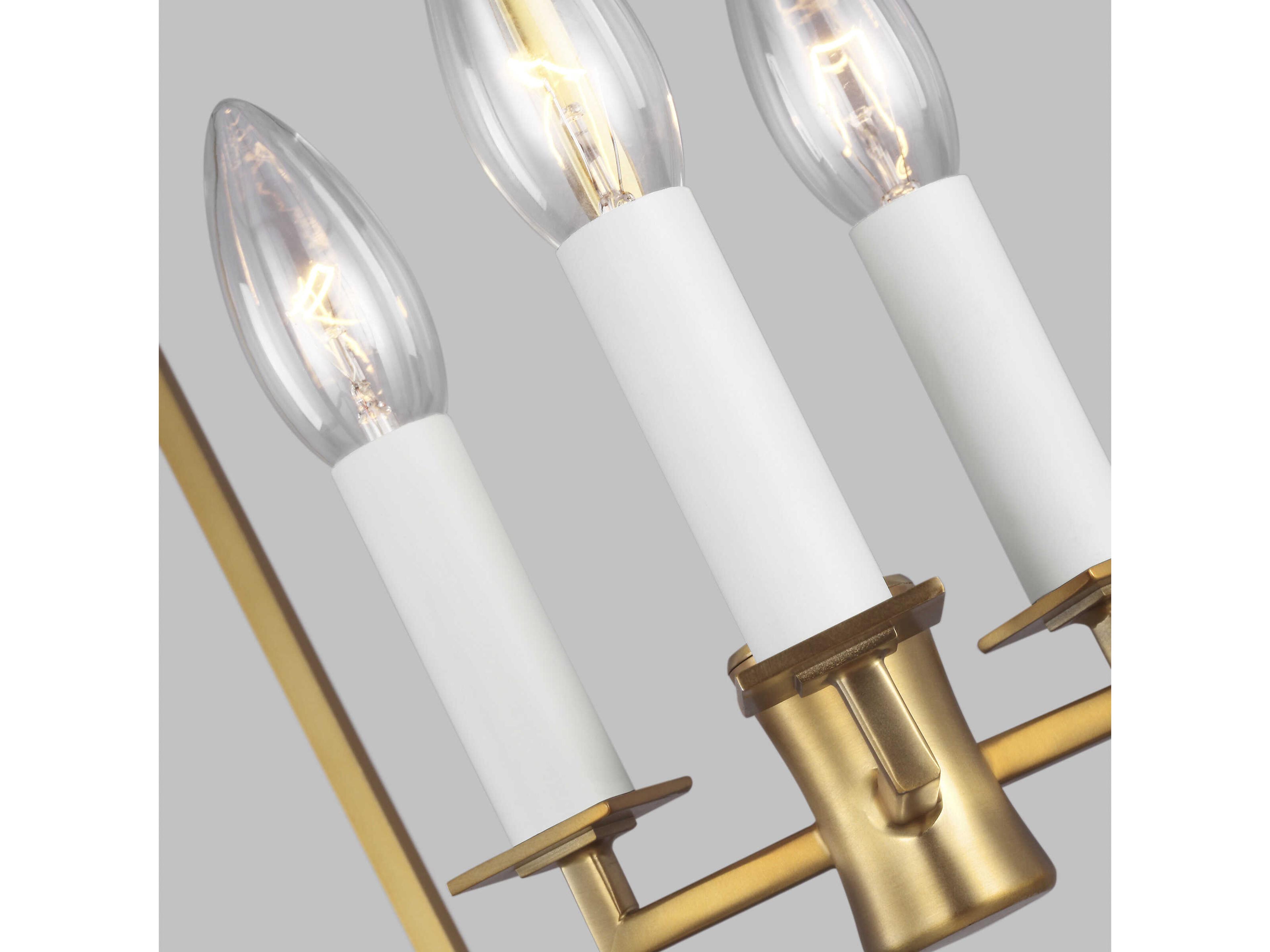 Visual Comfort Studio Southold 3-Light Burnished Brass Lantern Chandelier