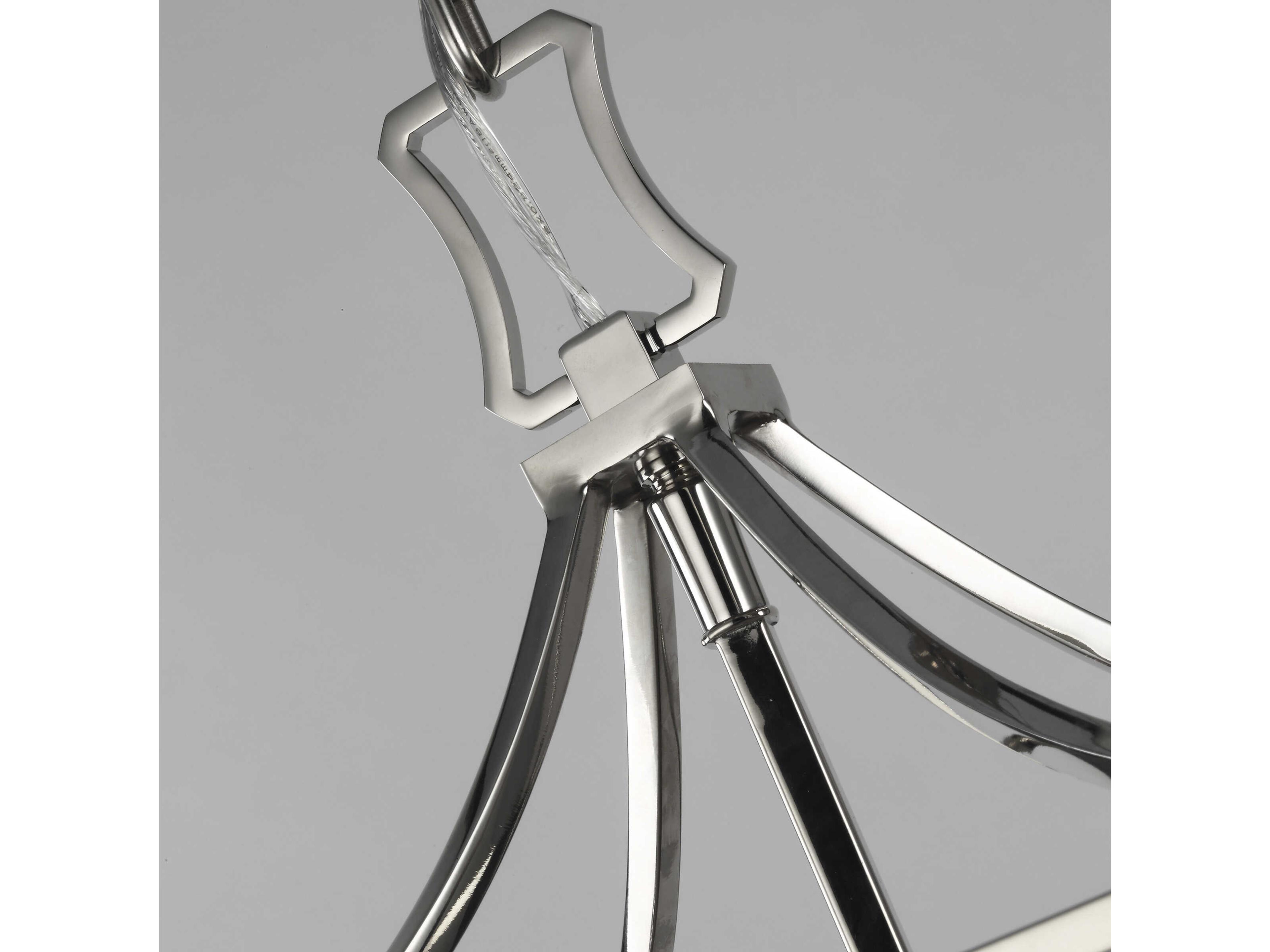 Visual Comfort Studio Southold 3-Light Polished Nickel Lantern Chandelier