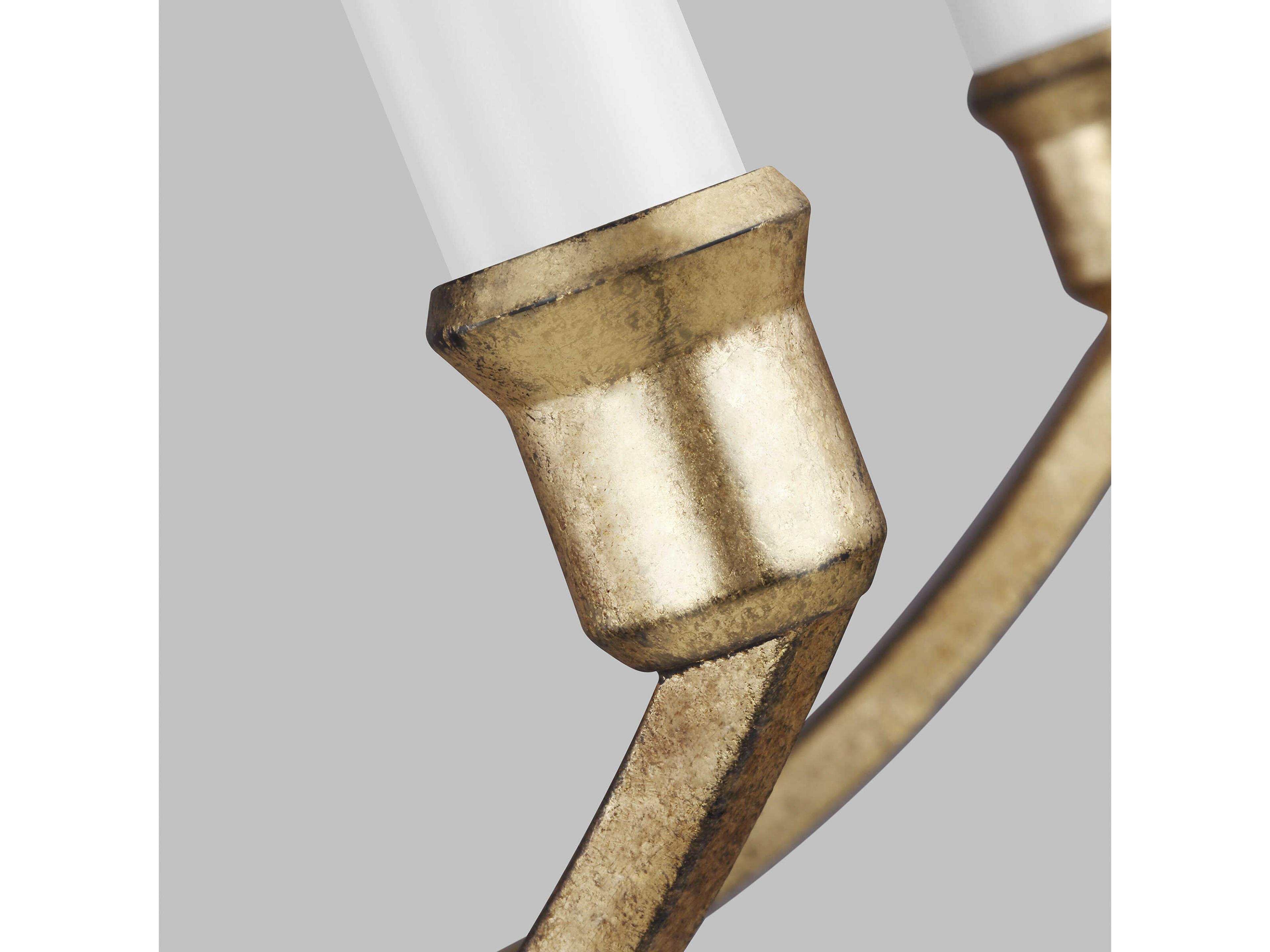 Visual Comfort Studio Westerly 12-Light Antique Gild Gold Traditional Candelabra Tiered Chandelier