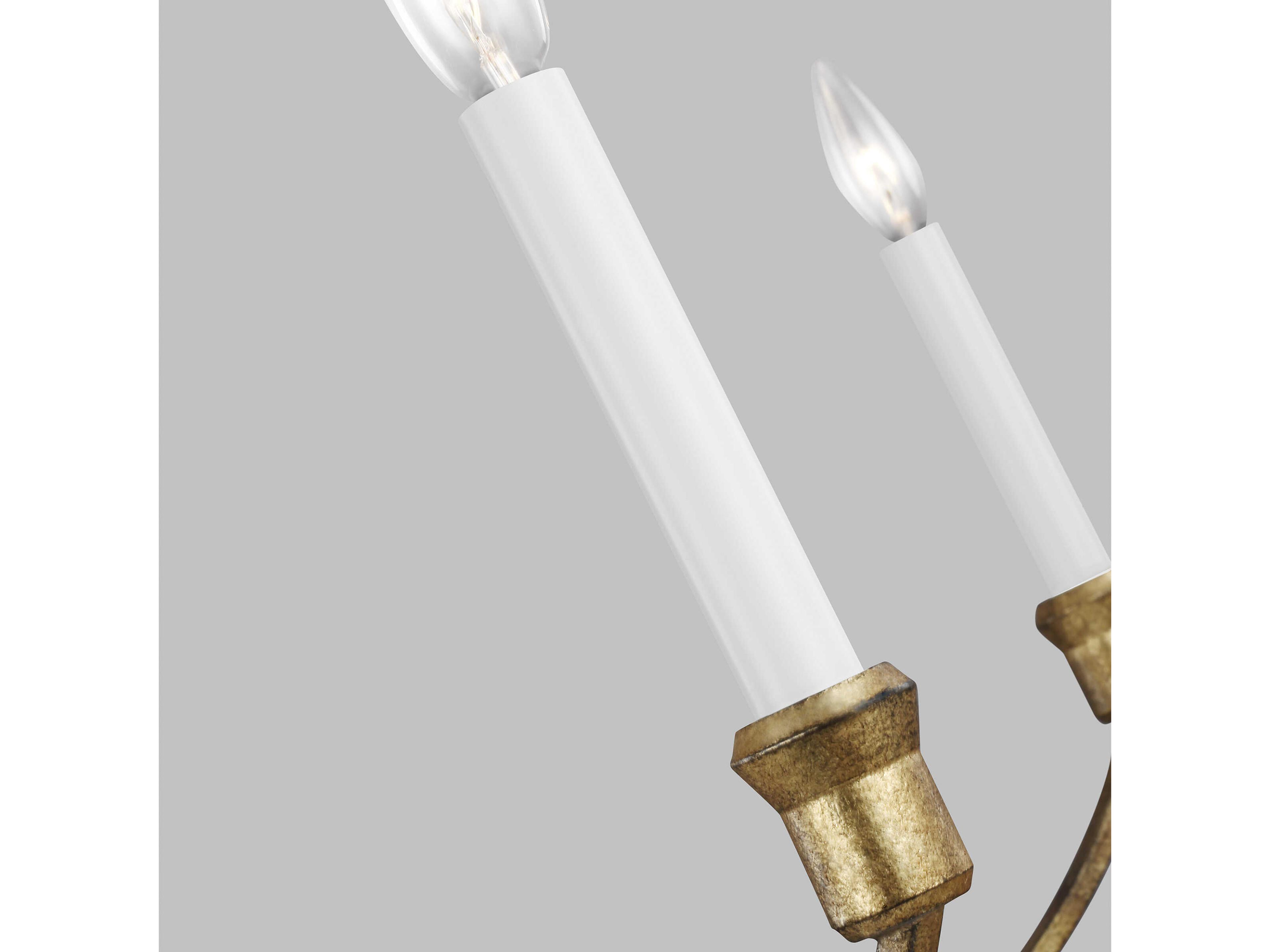 Visual Comfort Studio Westerly 12-Light Antique Gild Gold Traditional Candelabra Tiered Chandelier