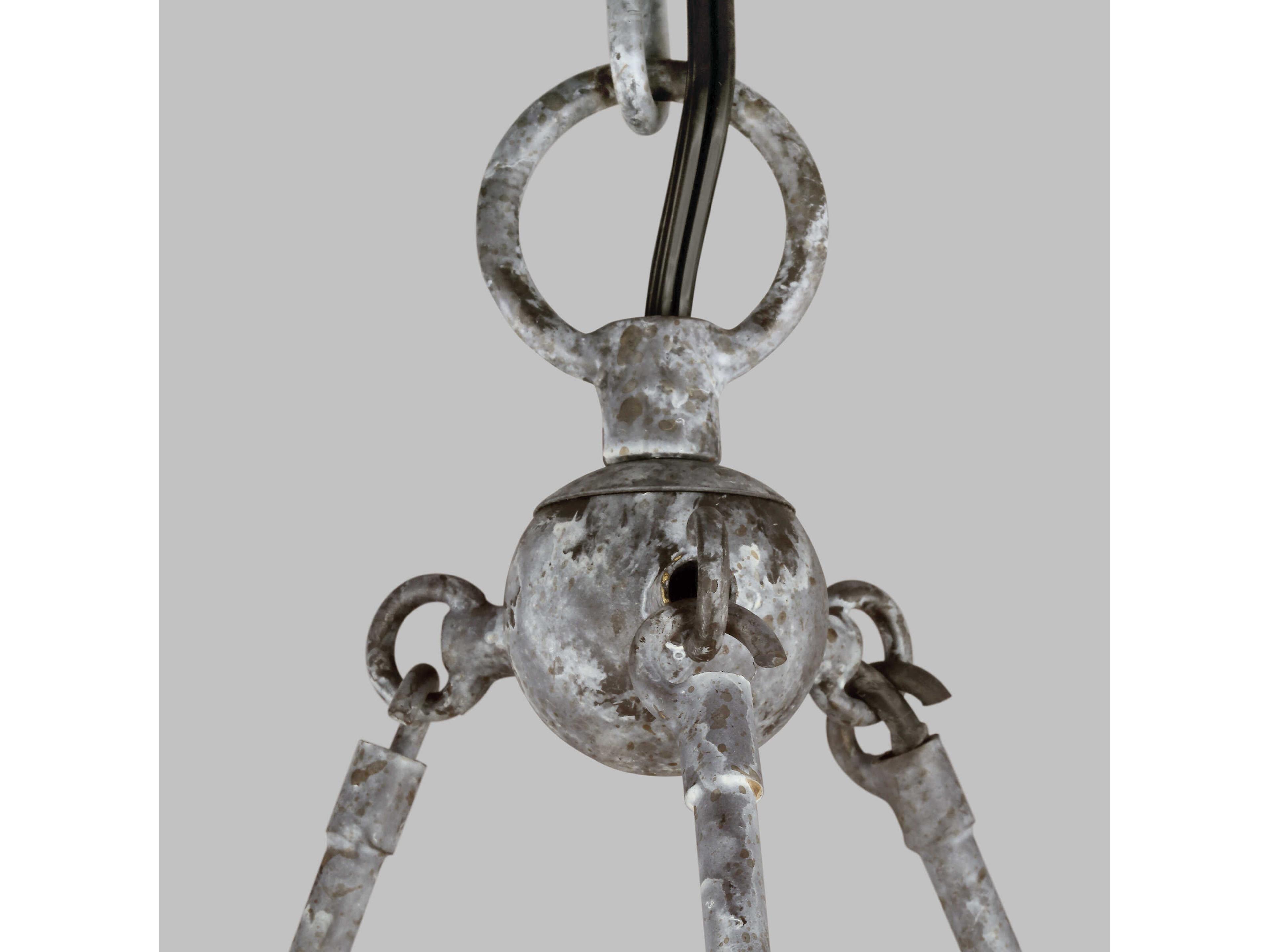 Visual Comfort Studio Richmond 12-Light Weathered Galvanized Gray Chandelier