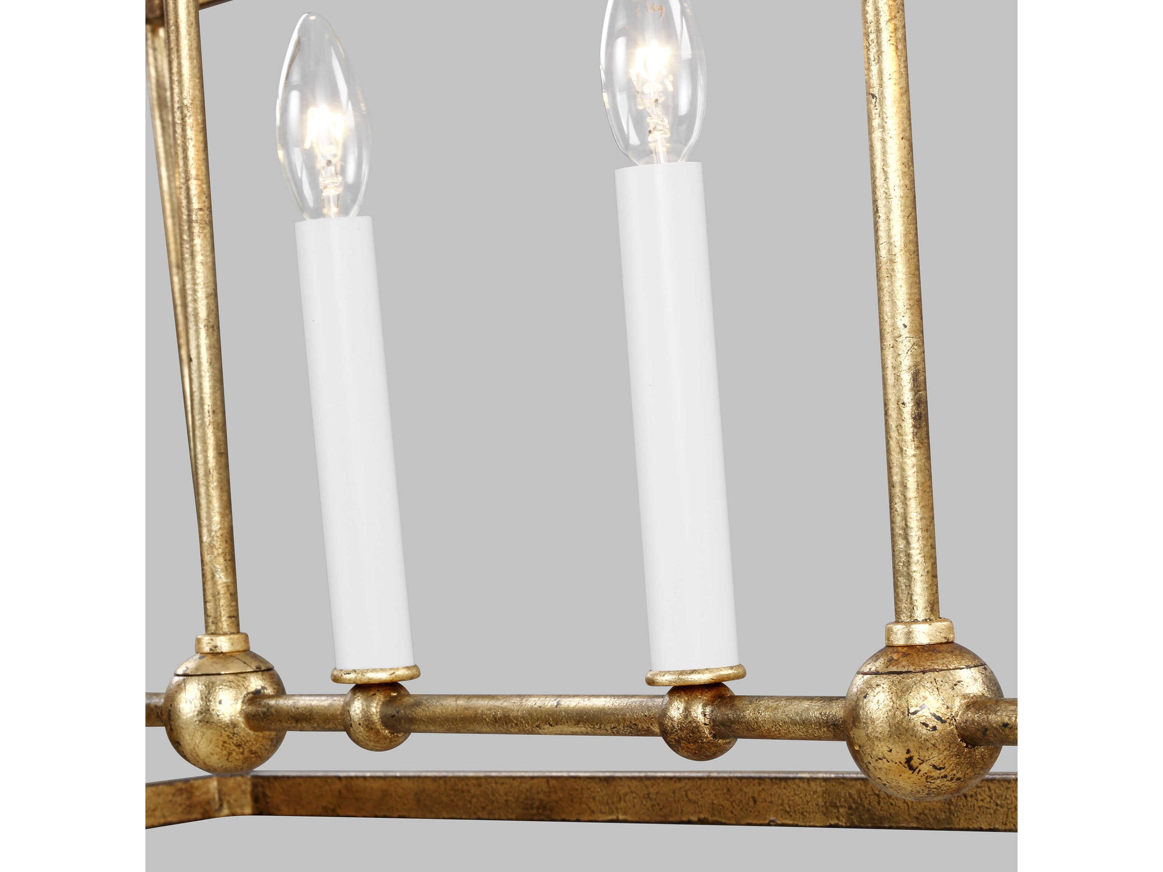 Visual Comfort Studio Stonington 6-Light Antique Gild Gold Lantern Island Pendant