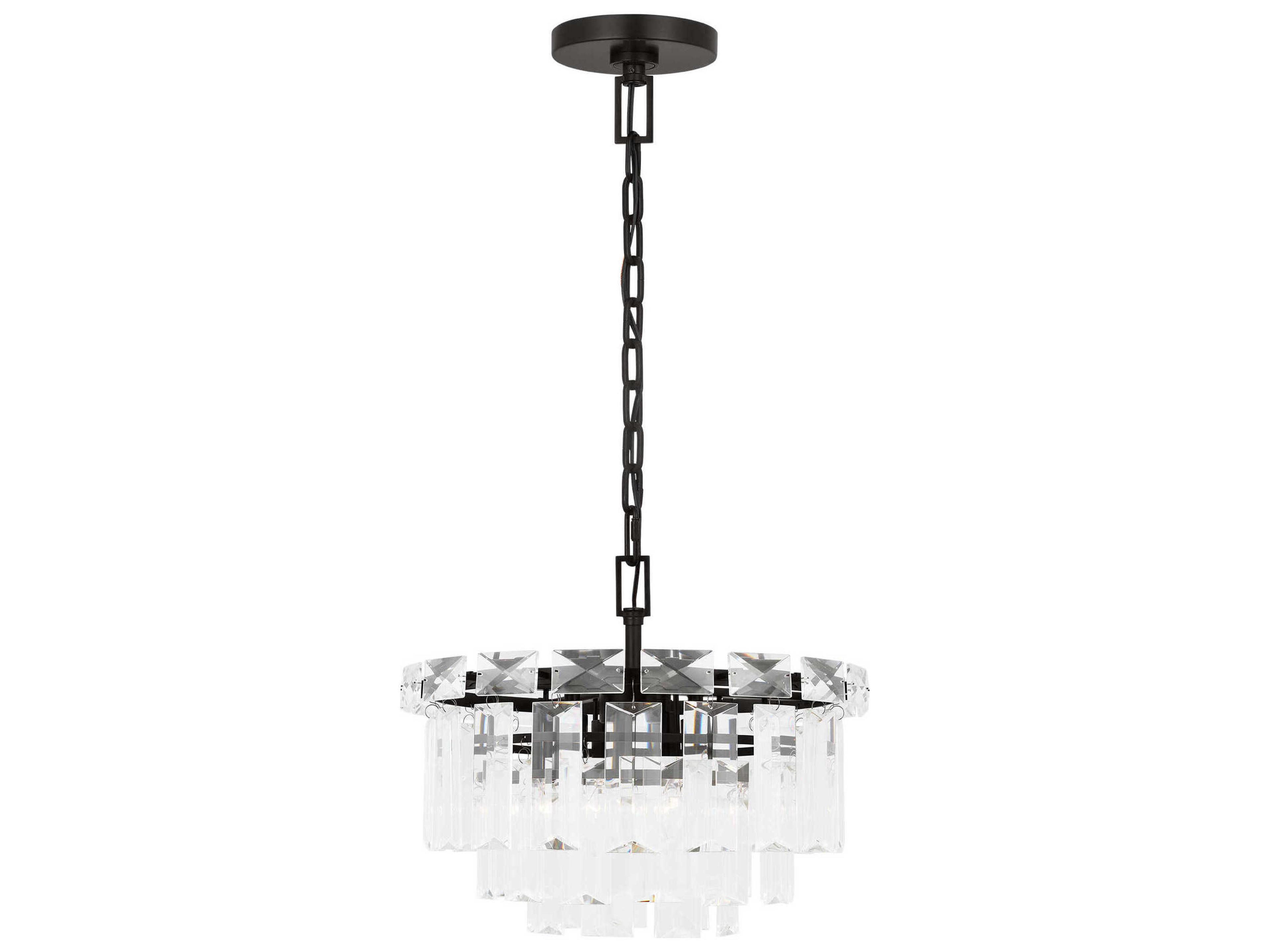 Arden Small Chandelier Aged Iron 4-Light