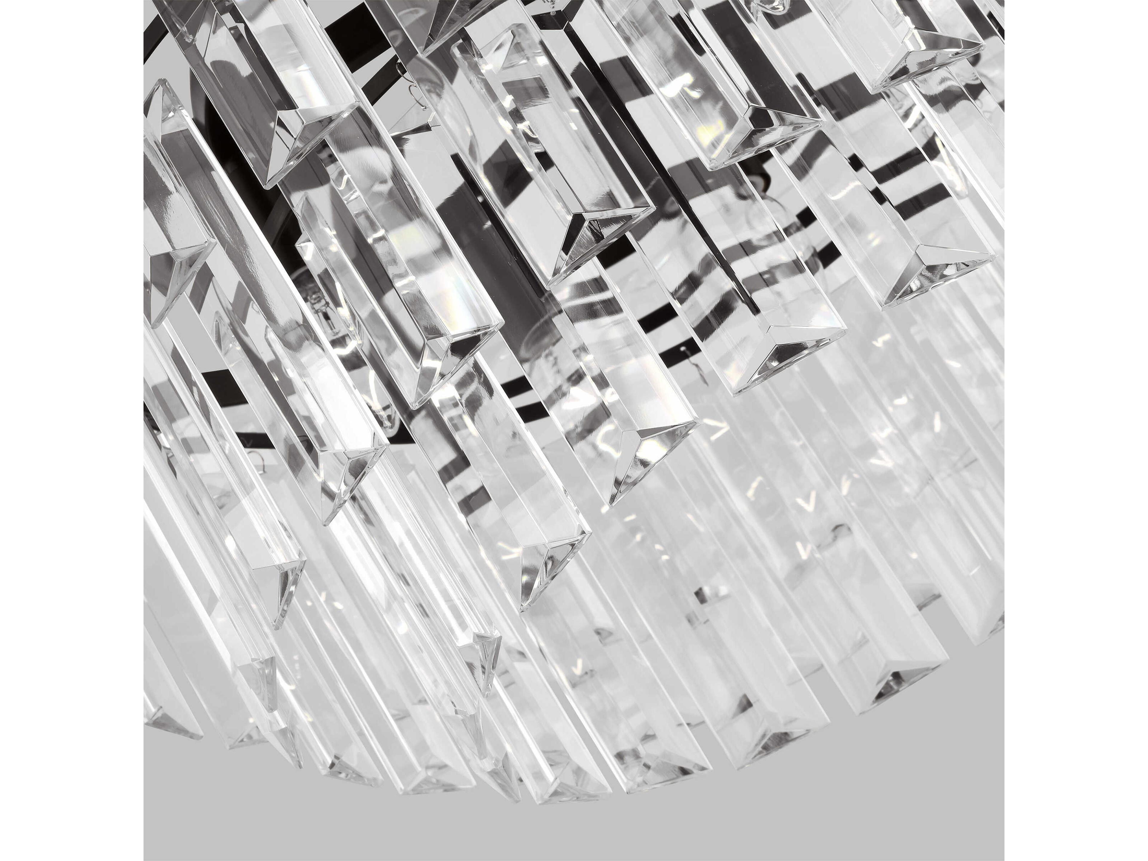 Visual Comfort Studio Arden 10-Light Aged Iron Black Tiered Chandelier