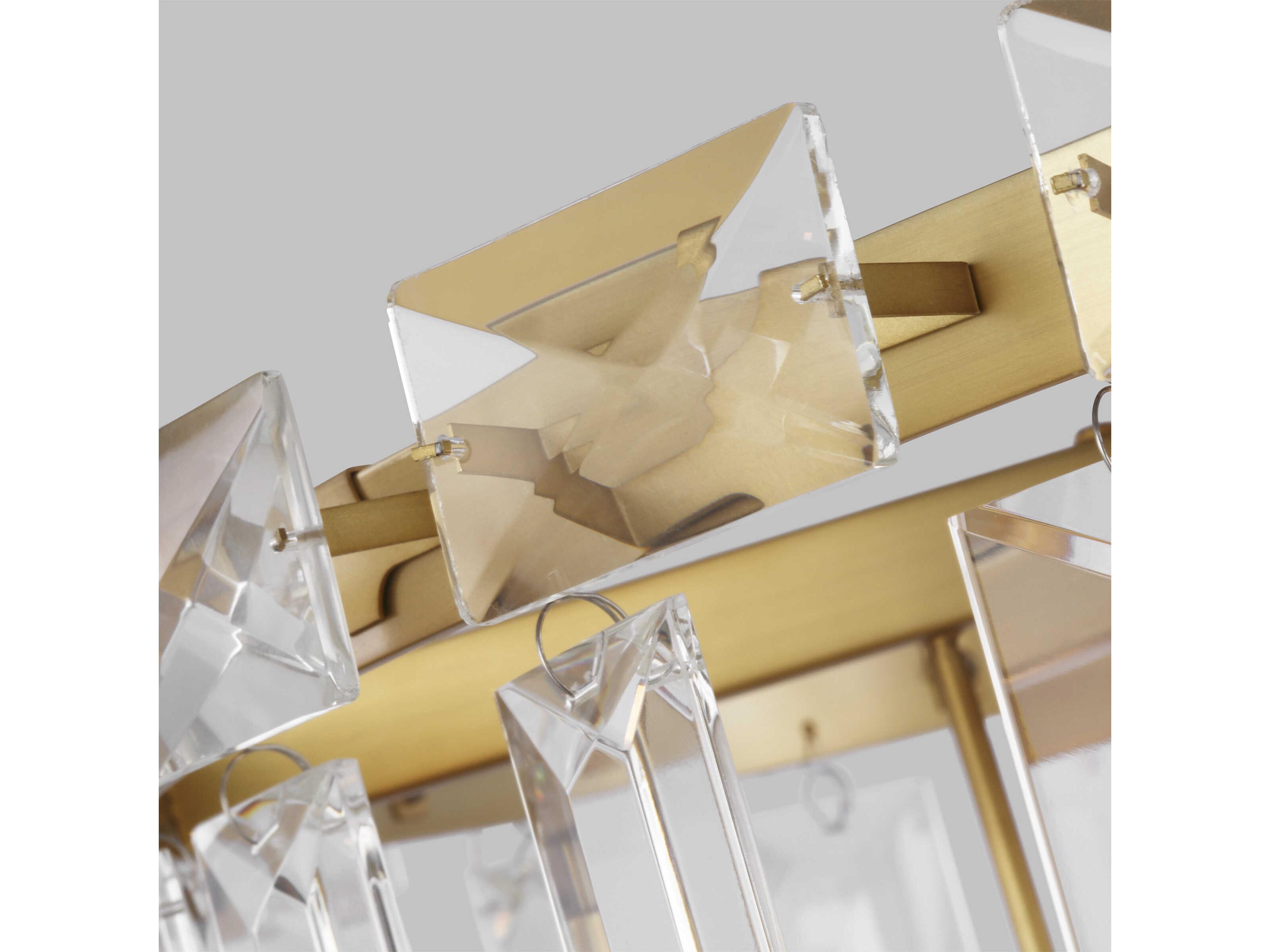 Visual Comfort Studio Arden 10-Light Burnished Brass Tiered Chandelier