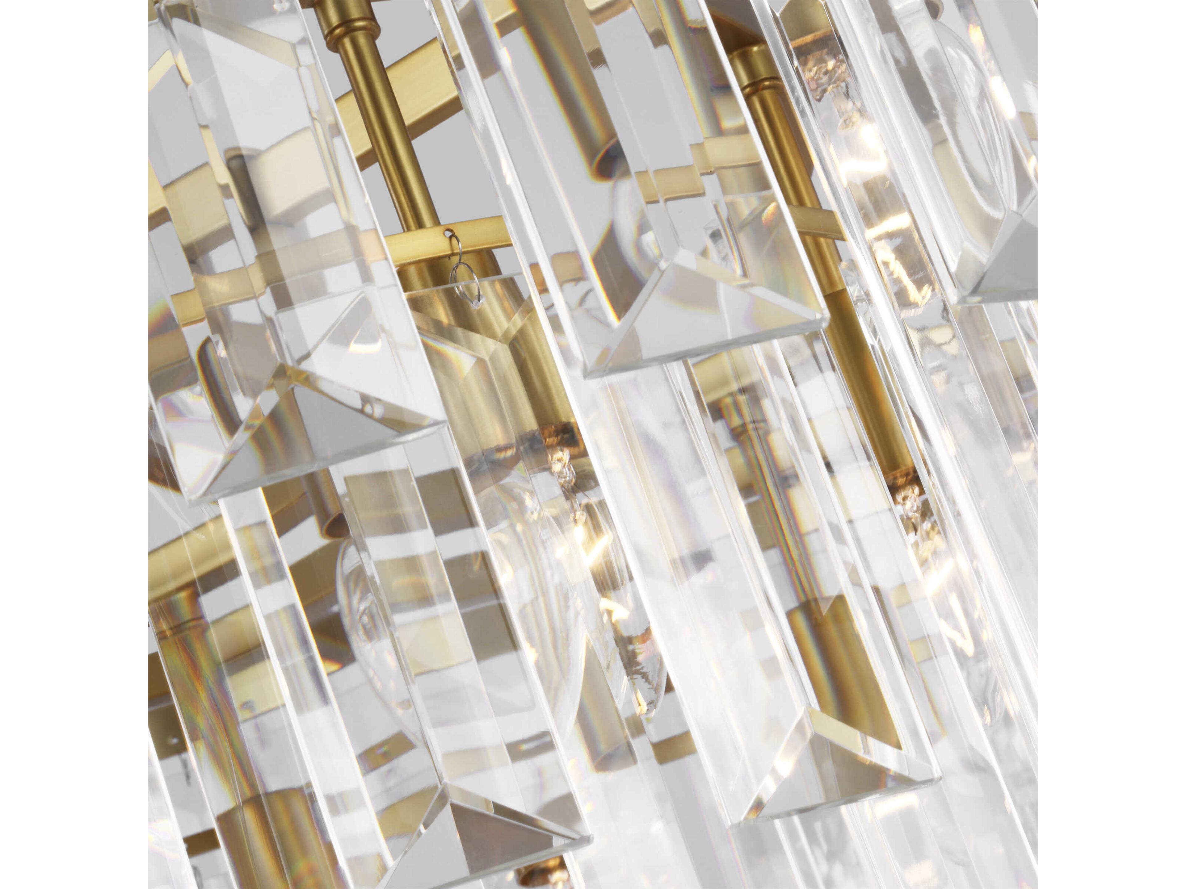 Visual Comfort Studio Arden 16-Light Burnished Brass Tiered Chandelier