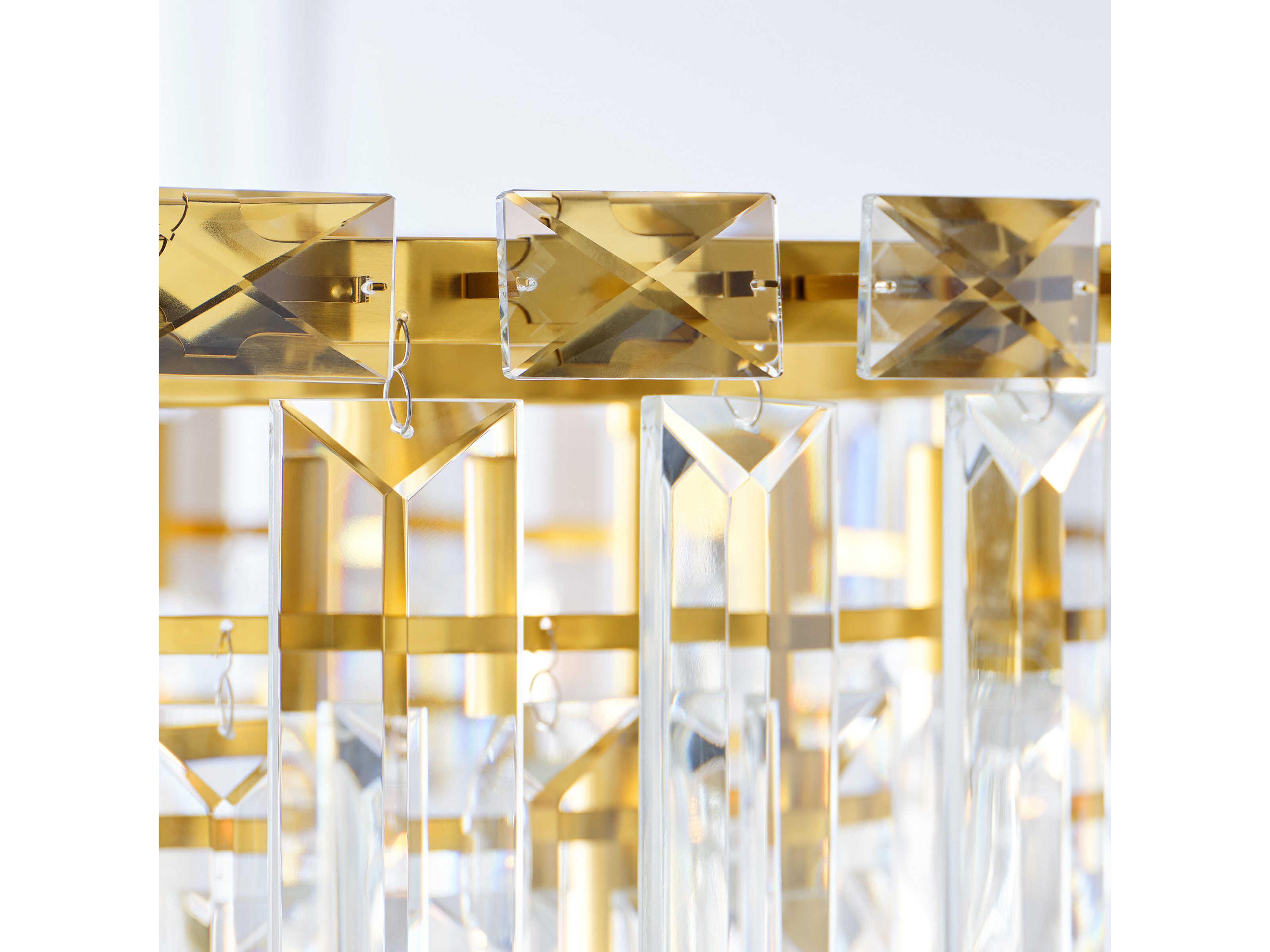 Visual Comfort Studio Arden 16-Light Burnished Brass Tiered Chandelier