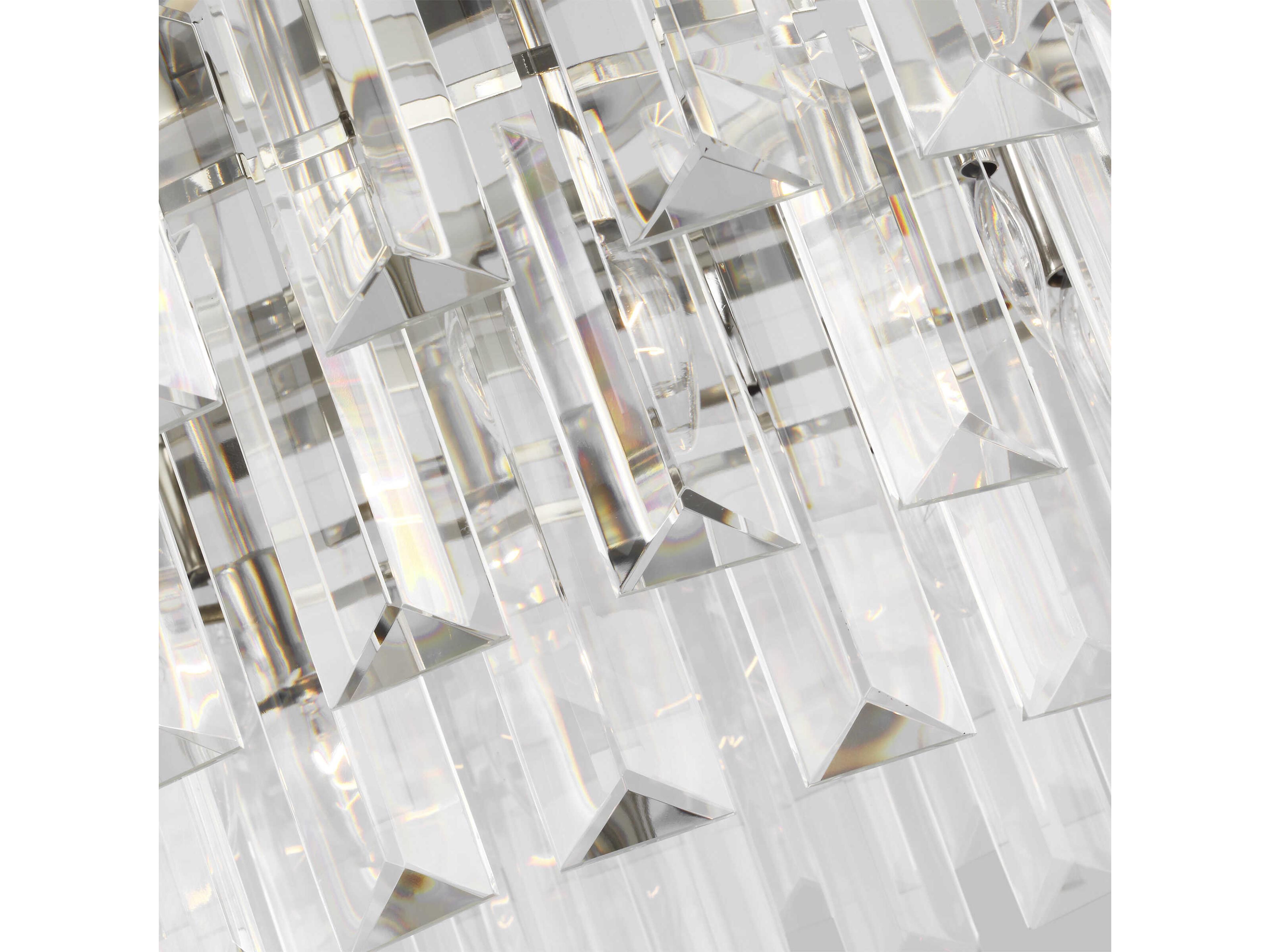 Visual Comfort Studio Arden 16-Light Polished Nickel Tiered Chandelier