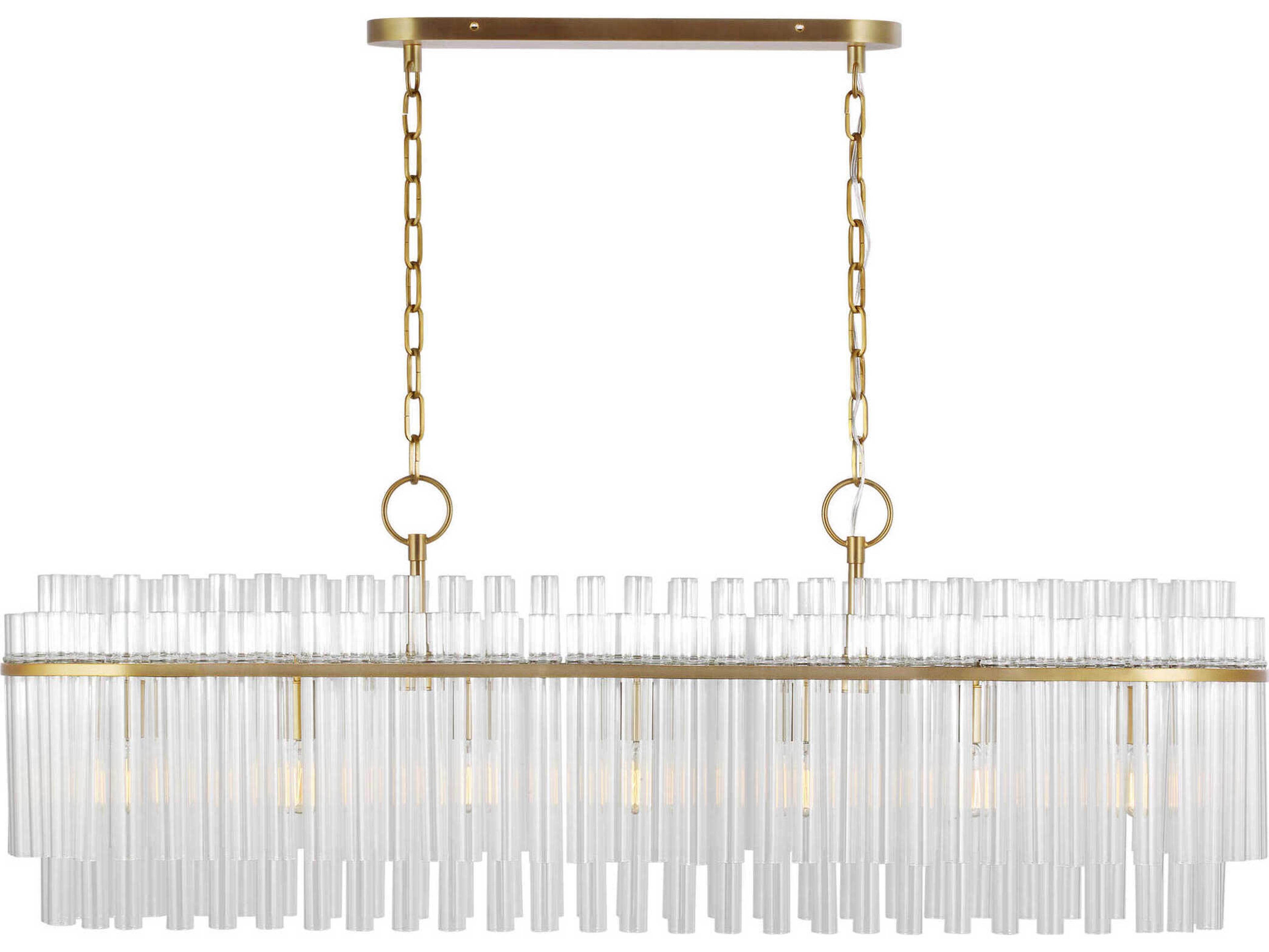 Visual Comfort Studio Beckett 7-Light Burnished Brass Island Pendant