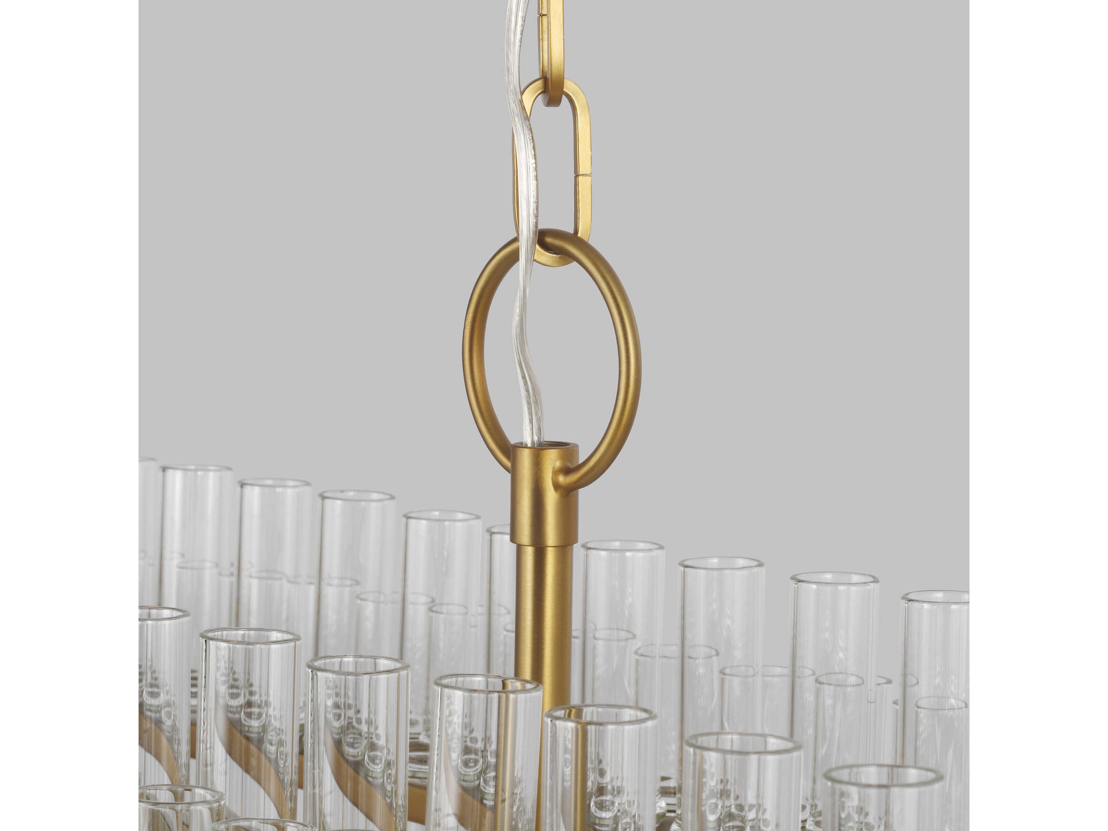 Visual Comfort Studio Beckett 7-Light Burnished Brass Island Pendant