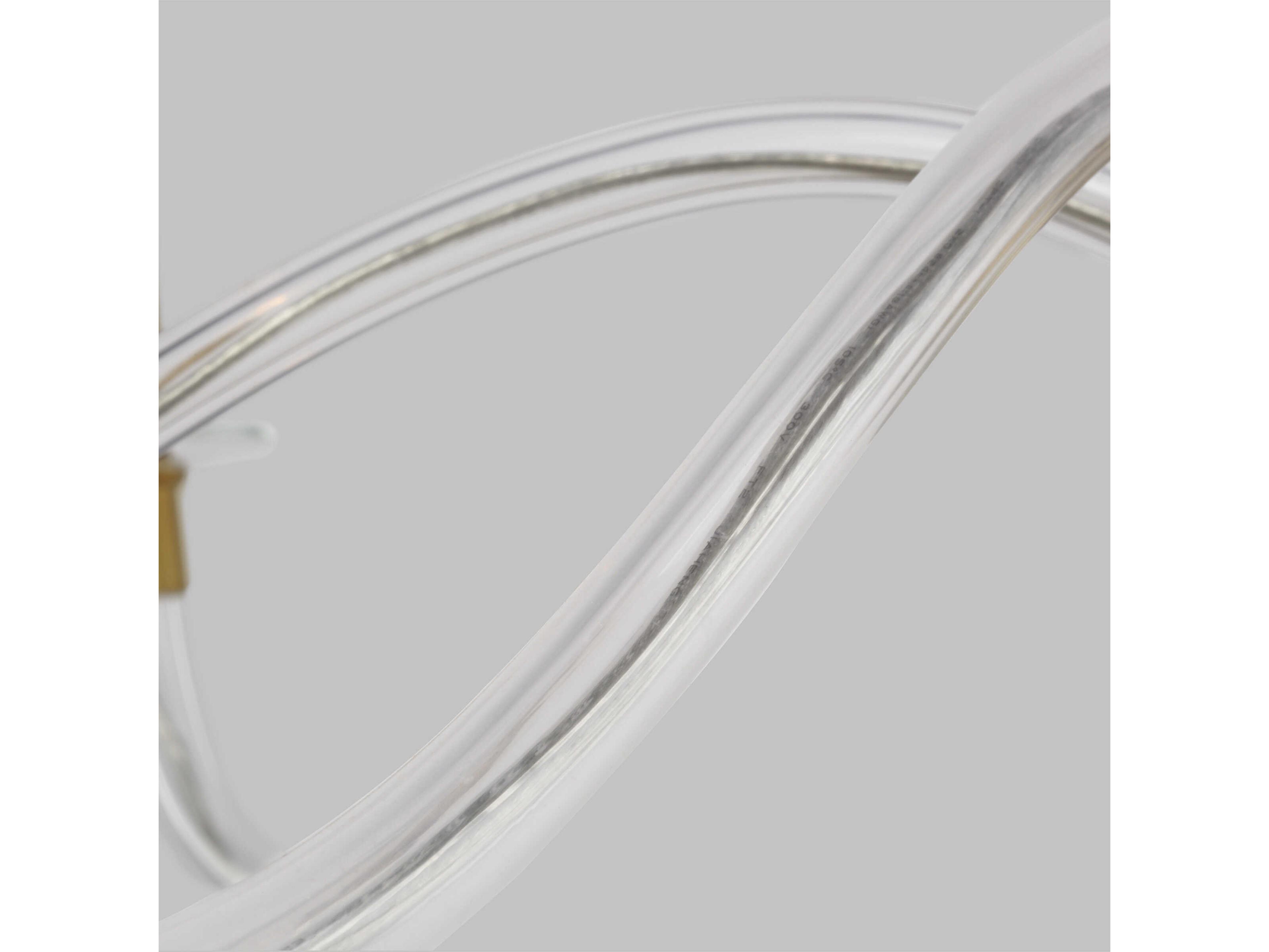 Visual Comfort Studio Hanover 6-Light Burnished Brass Candelabra Chandelier