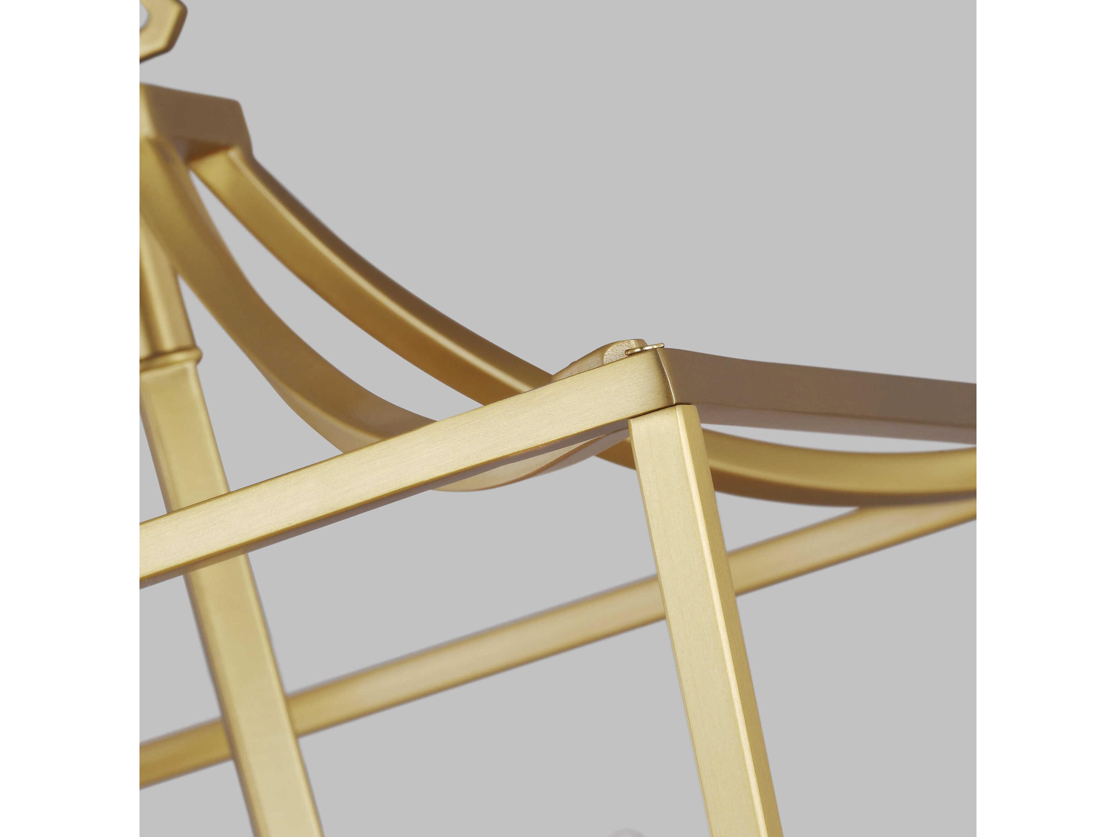 Visual Comfort Studio Southold 3-Light Burnished Brass Lantern Chandelier