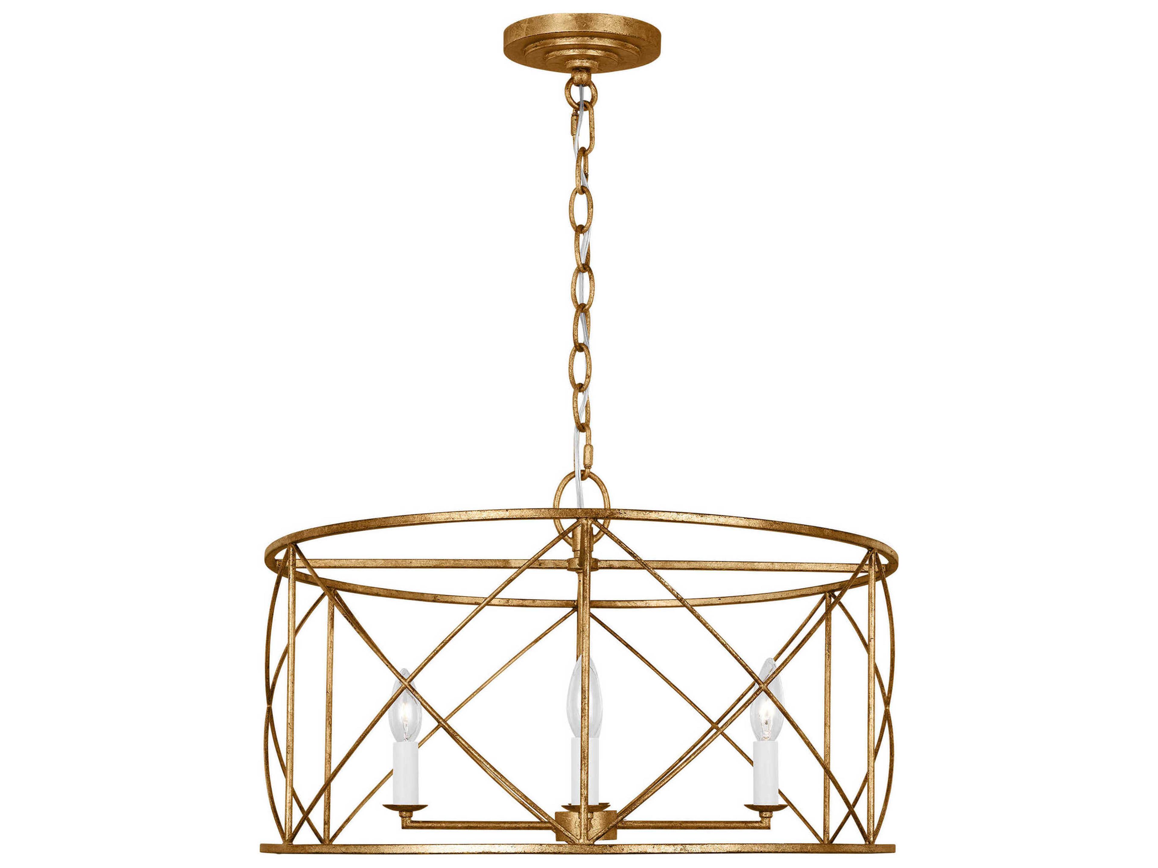 Beatrix 4-Light Antique Gild Lantern Chandelier