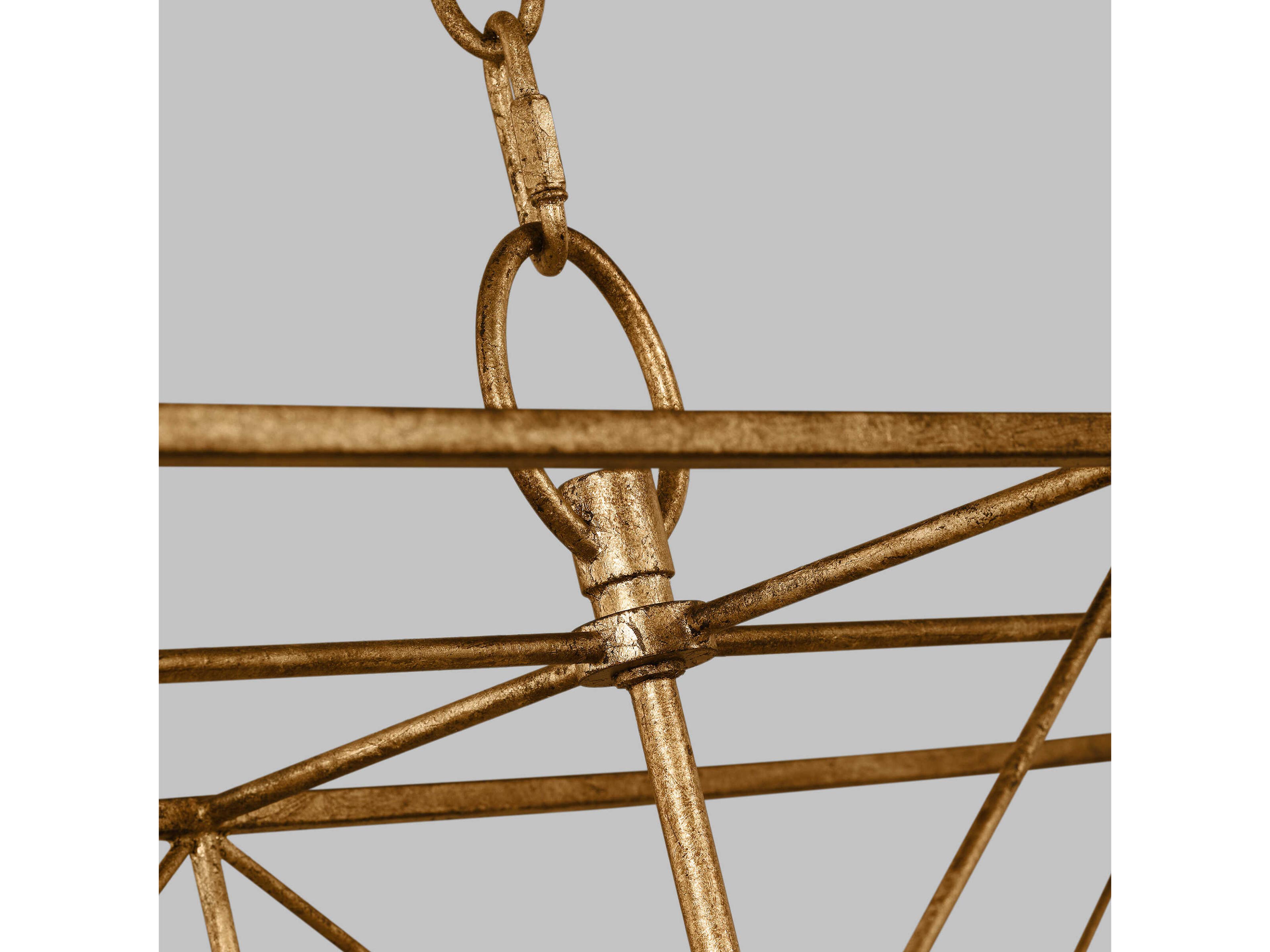 Visual Comfort Studio Beatrix 6-Light Antique Gild Gold Island Pendant