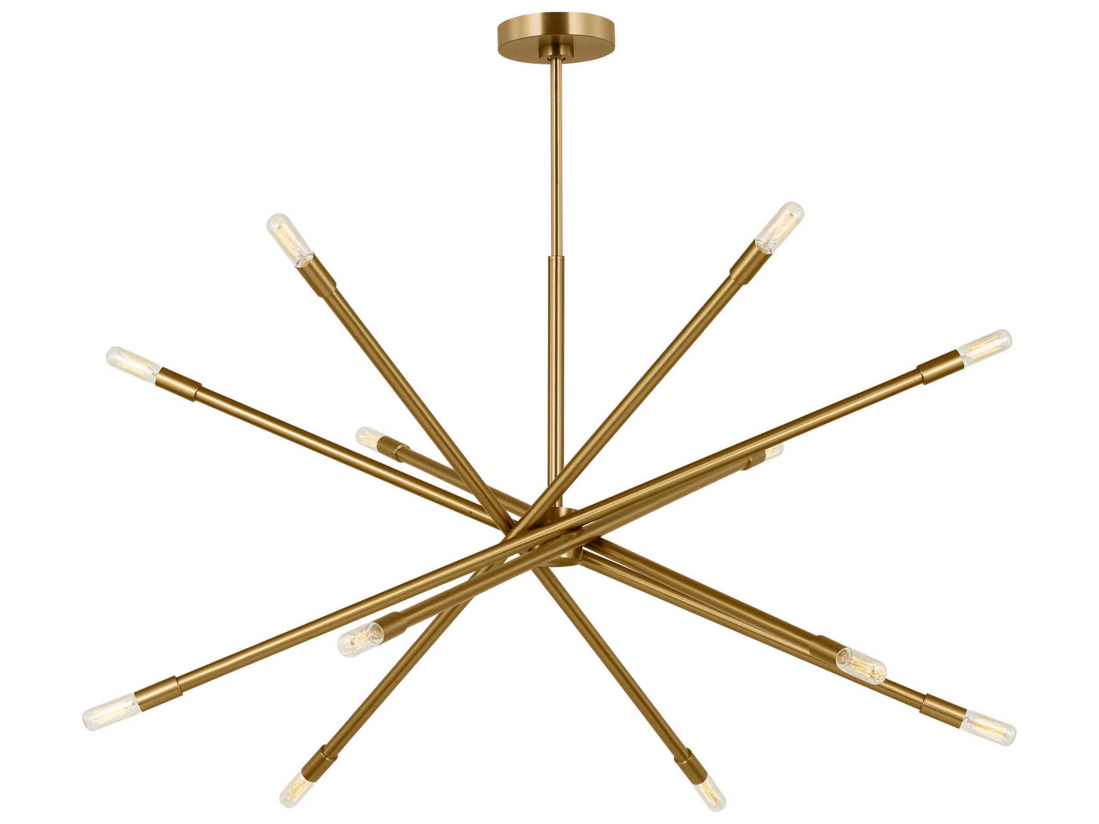 Visual Comfort Studio Eastyn 12-Light Burnished Brass Sputnik Chandelier