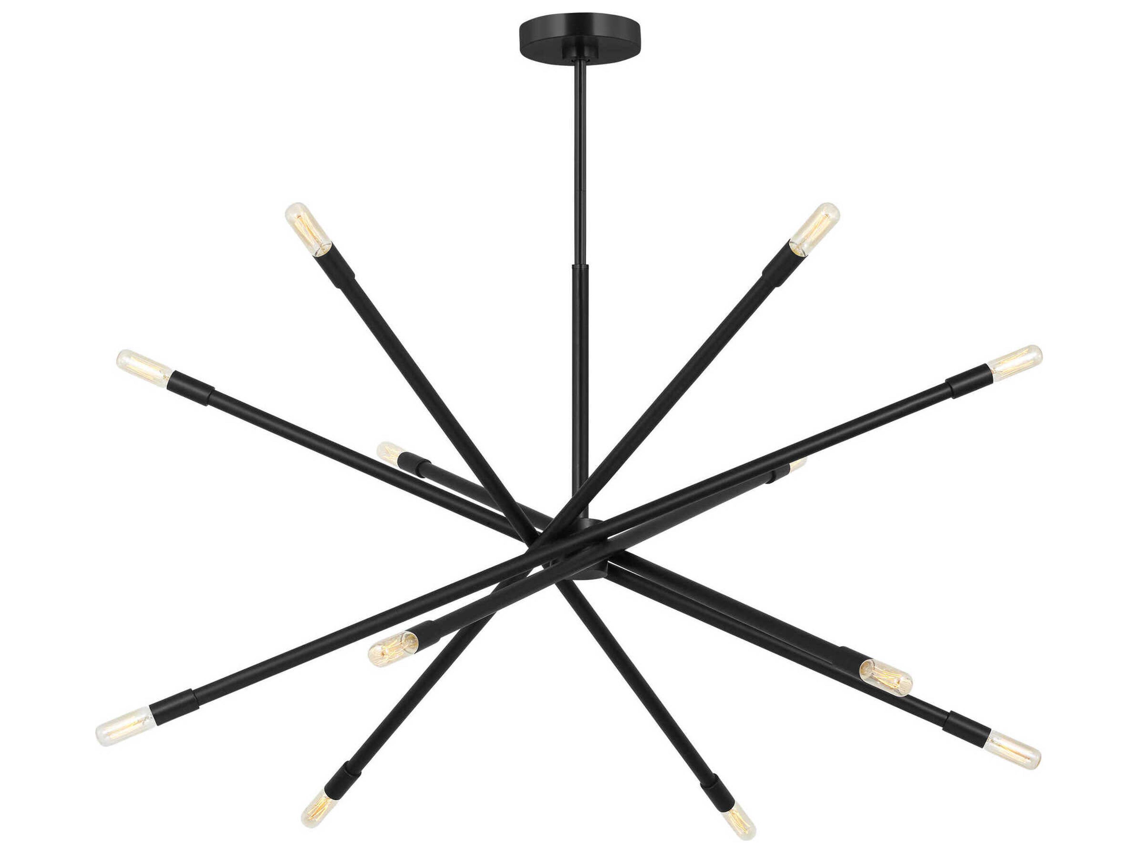 Visual Comfort Studio Eastyn 12-Light Midnight Black Sputnik Chandelier