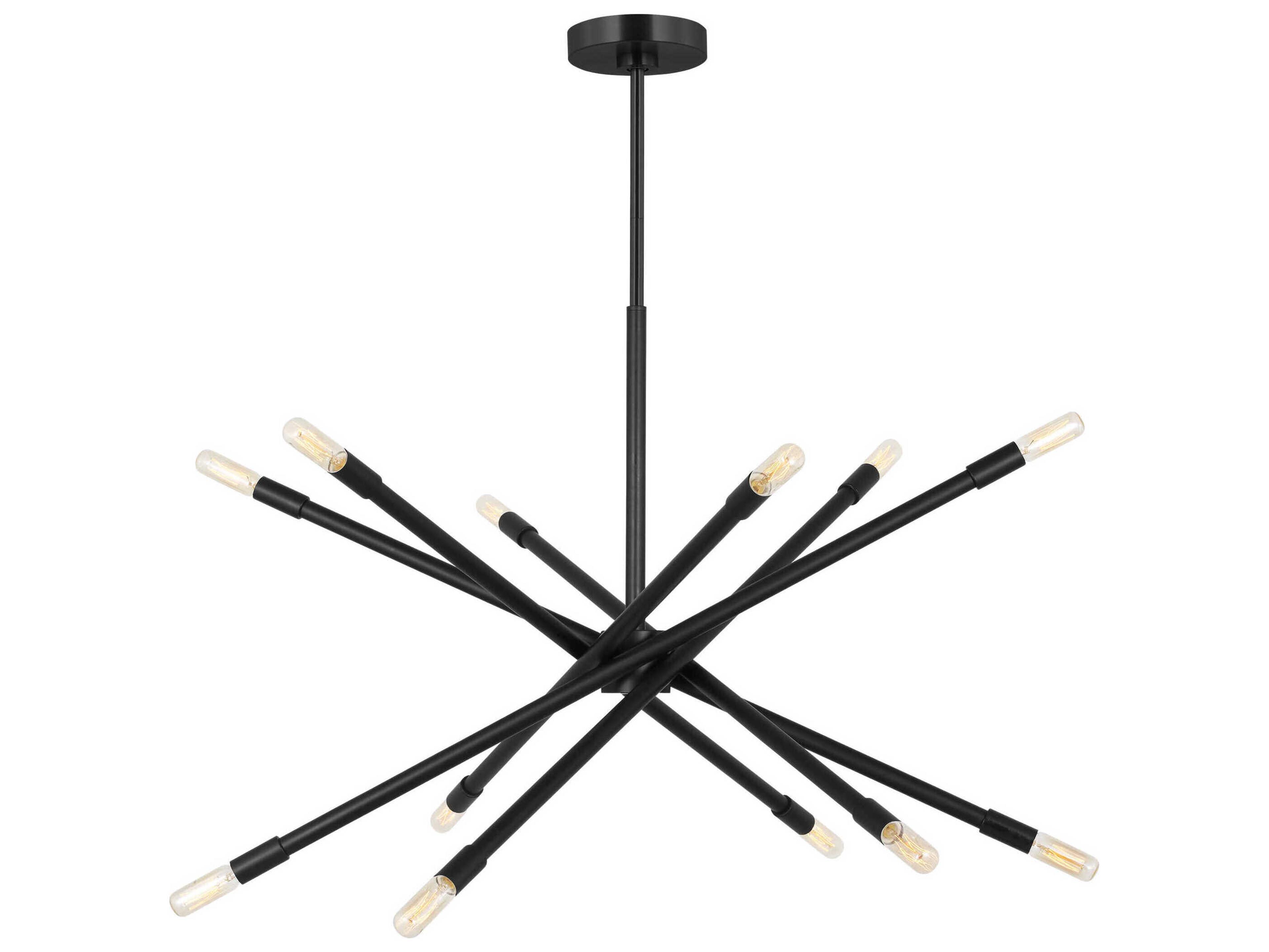 Eastyn Sputnik Chandelier 12 Light Midnight Black