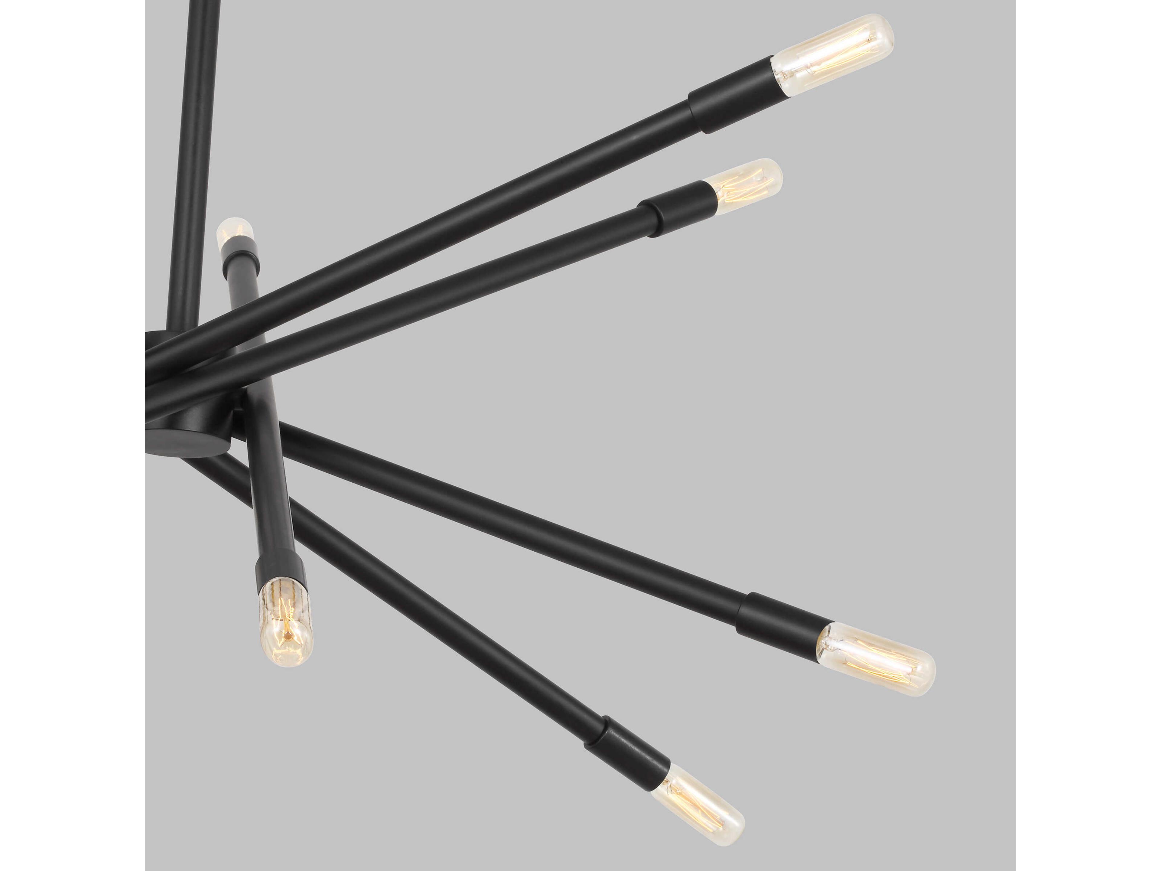 Visual Comfort Studio Eastyn 12-Light Midnight Black Sputnik Chandelier