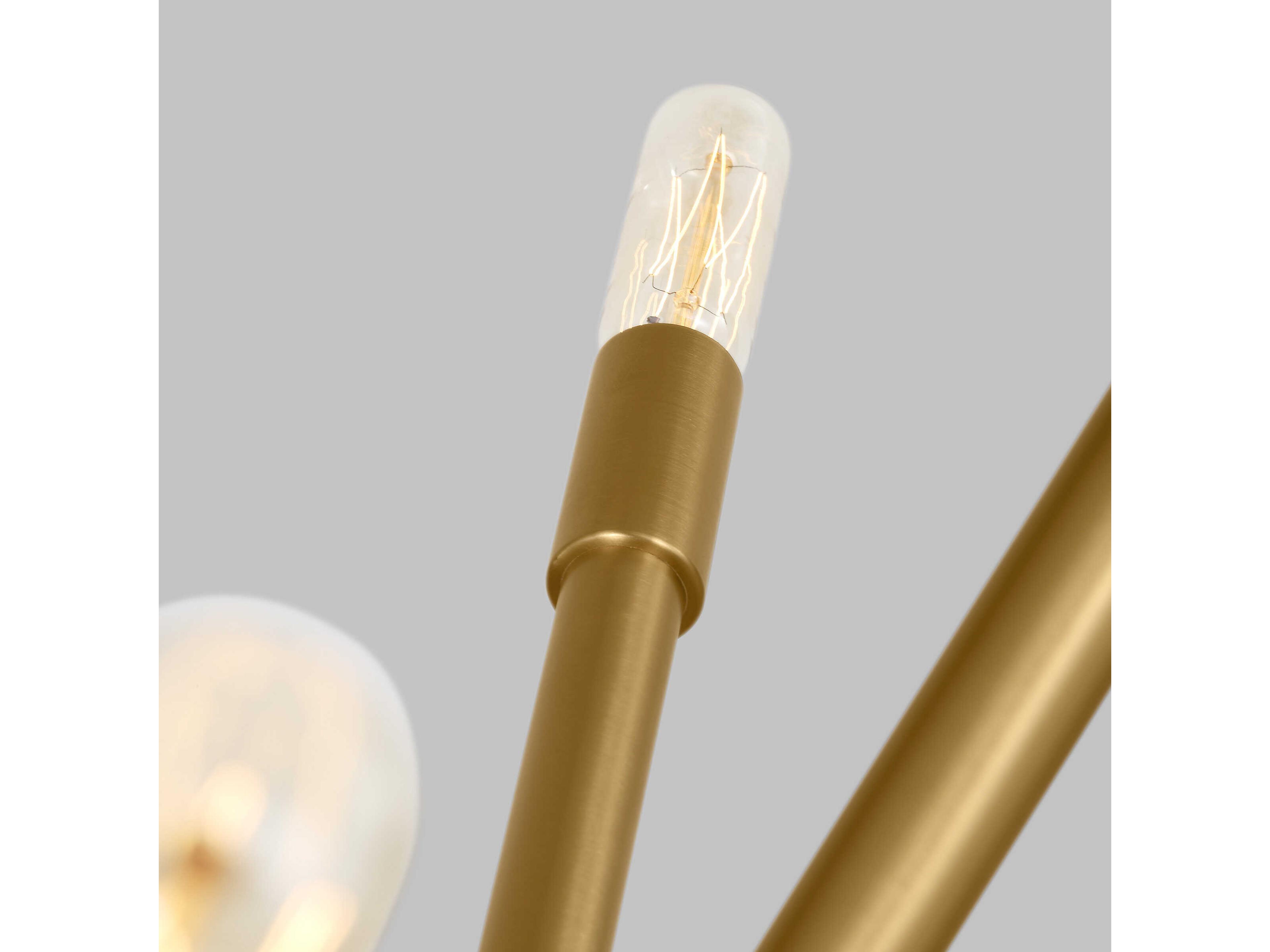 Visual Comfort Studio Eastyn 12-Light Burnished Brass Sputnik Chandelier