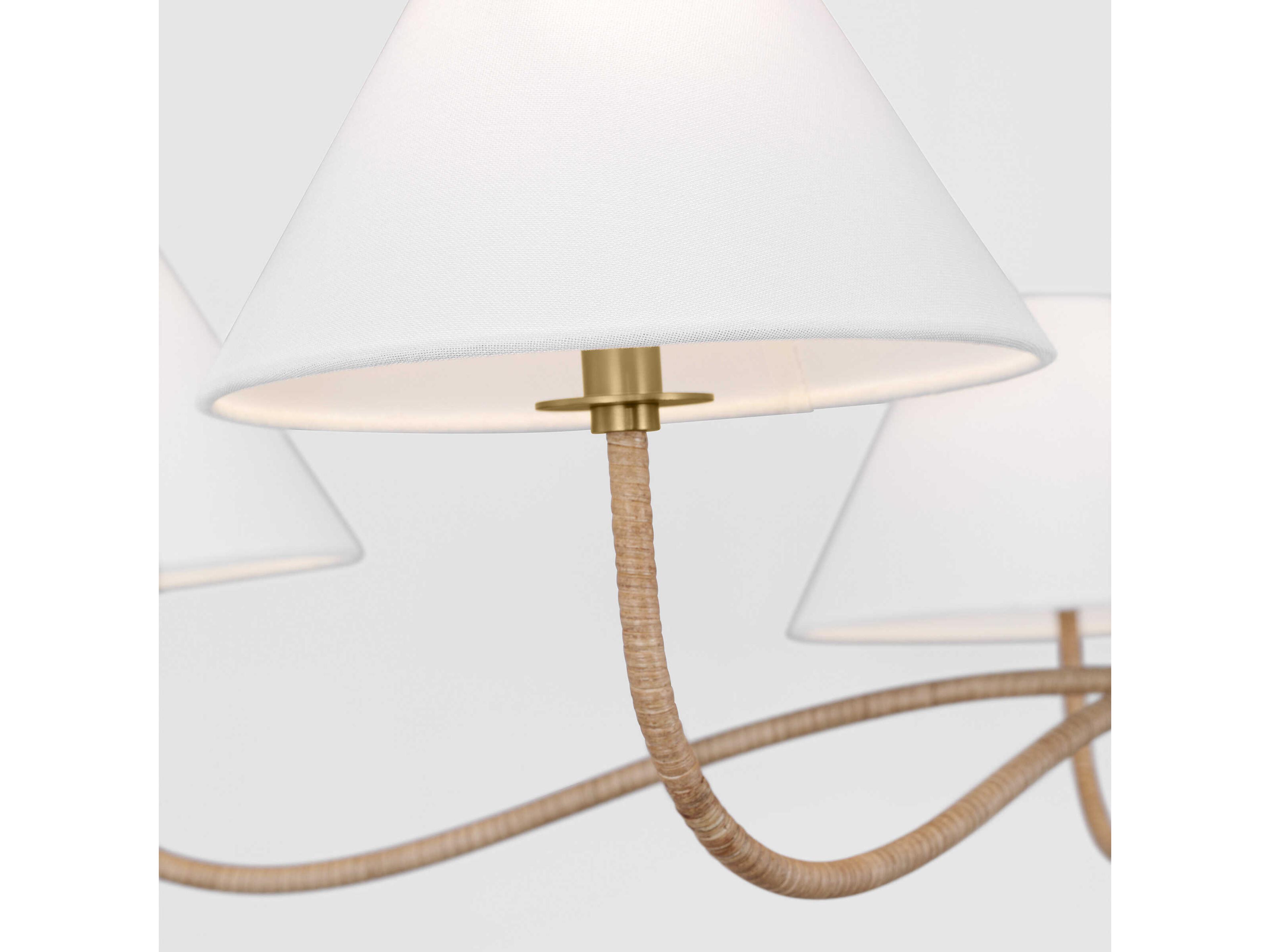 Visual Comfort Studio Laguna 5-Light Burnished Brass Empire Chandelier
