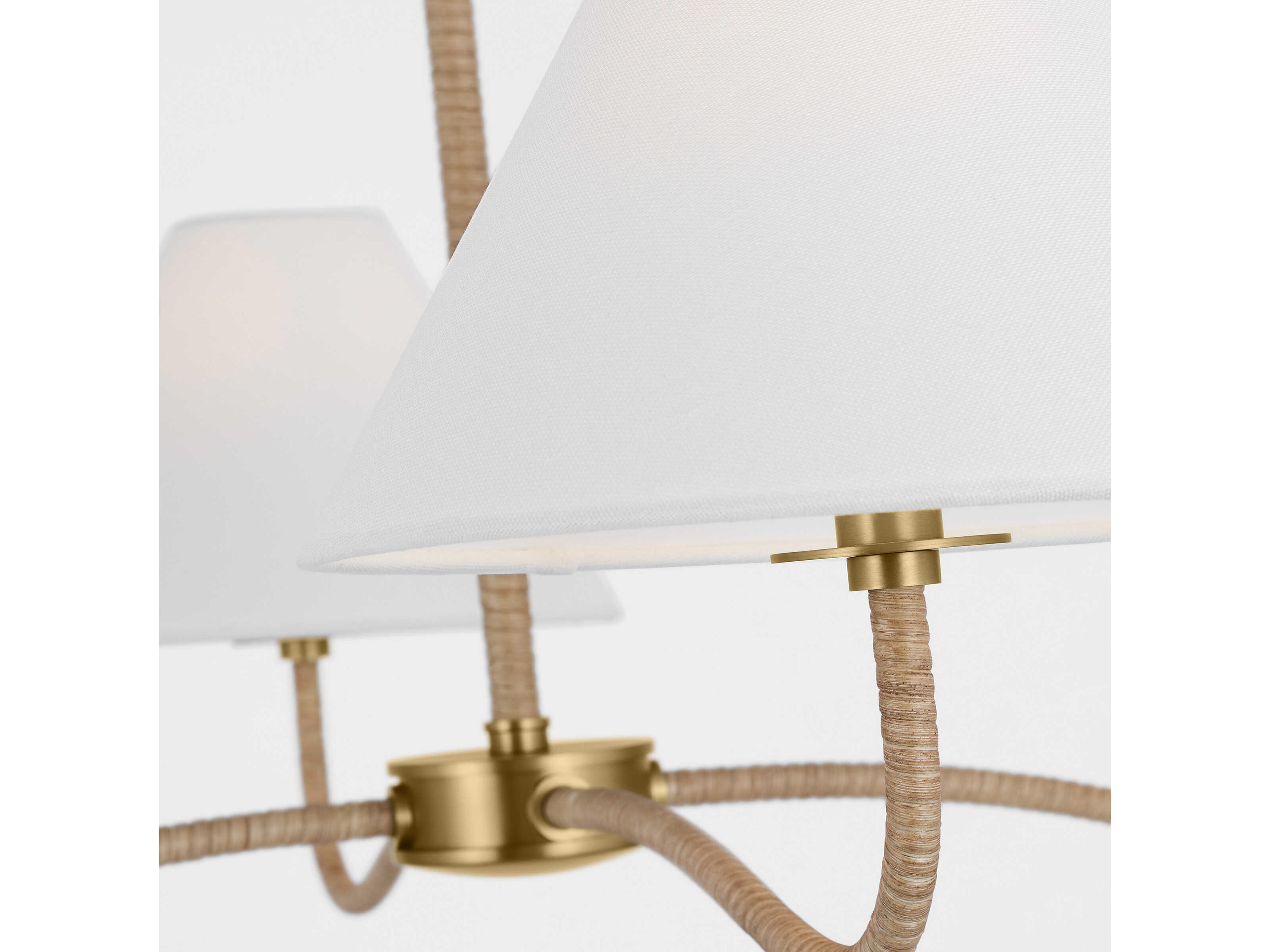 Visual Comfort Studio Laguna 4-Light Burnished Brass Empire Chandelier