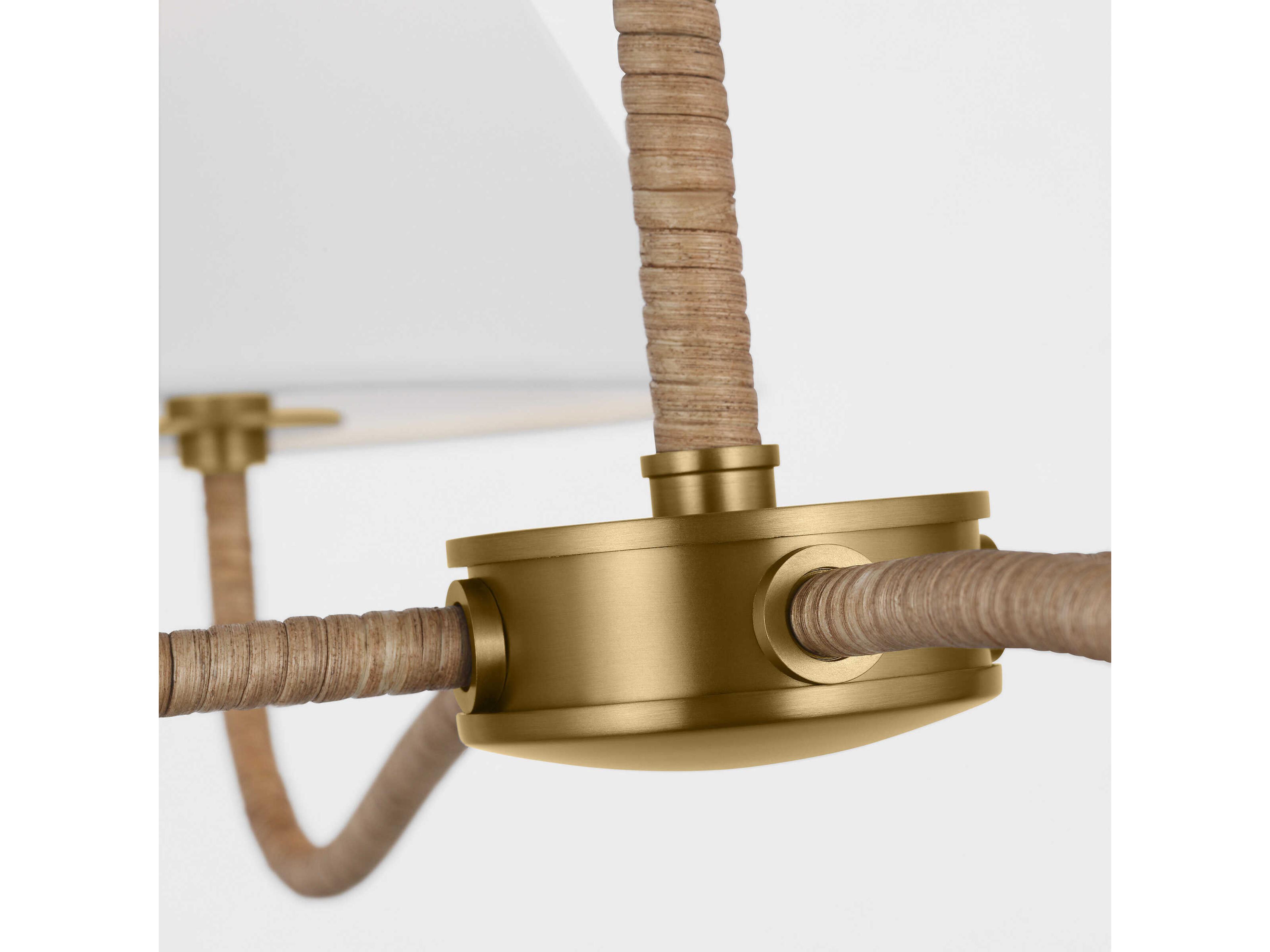 Visual Comfort Studio Laguna 4-Light Burnished Brass Empire Chandelier