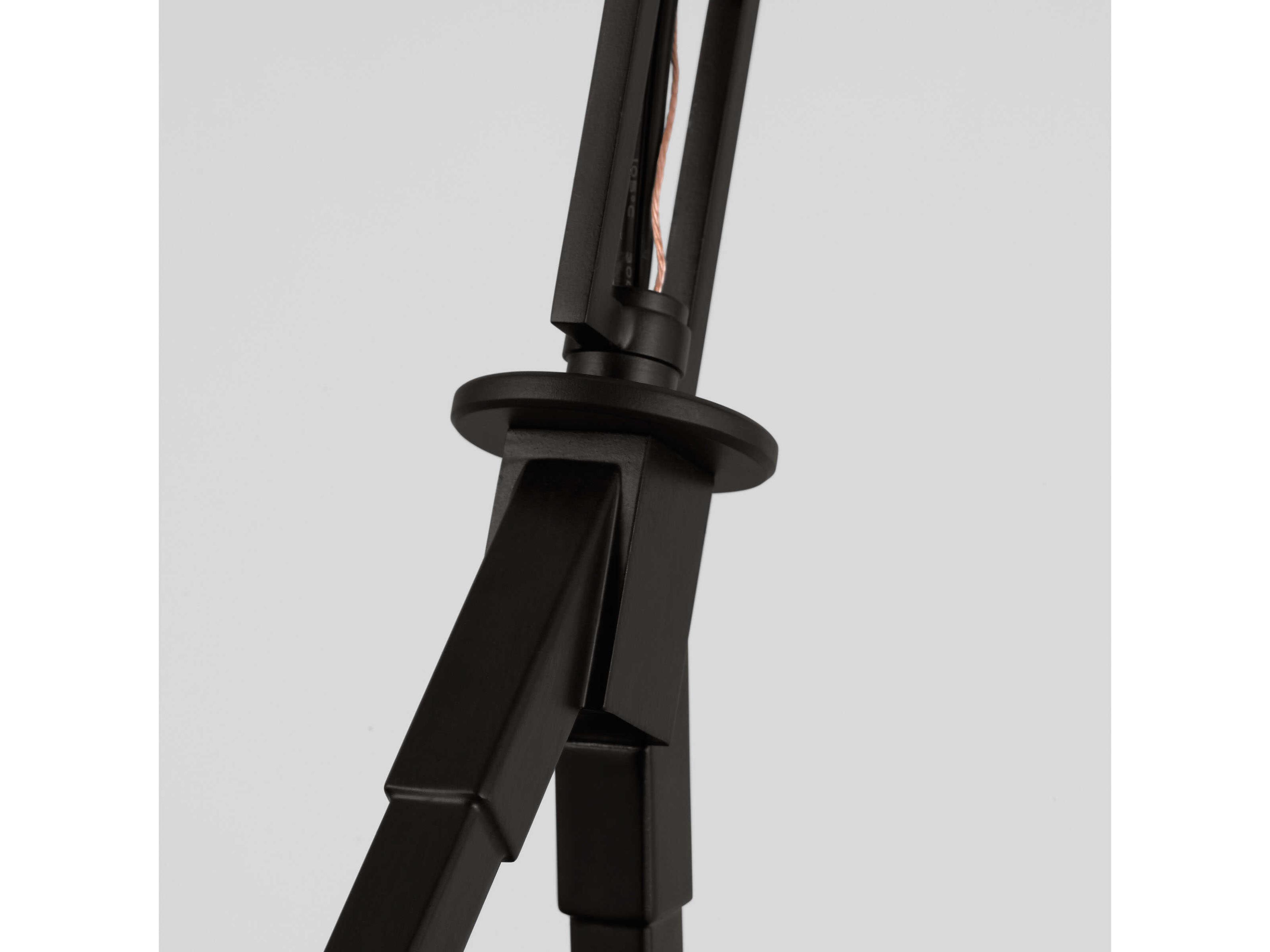 Visual Comfort Studio Perth 2-Light Aged Iron Black Linear Island Pendant