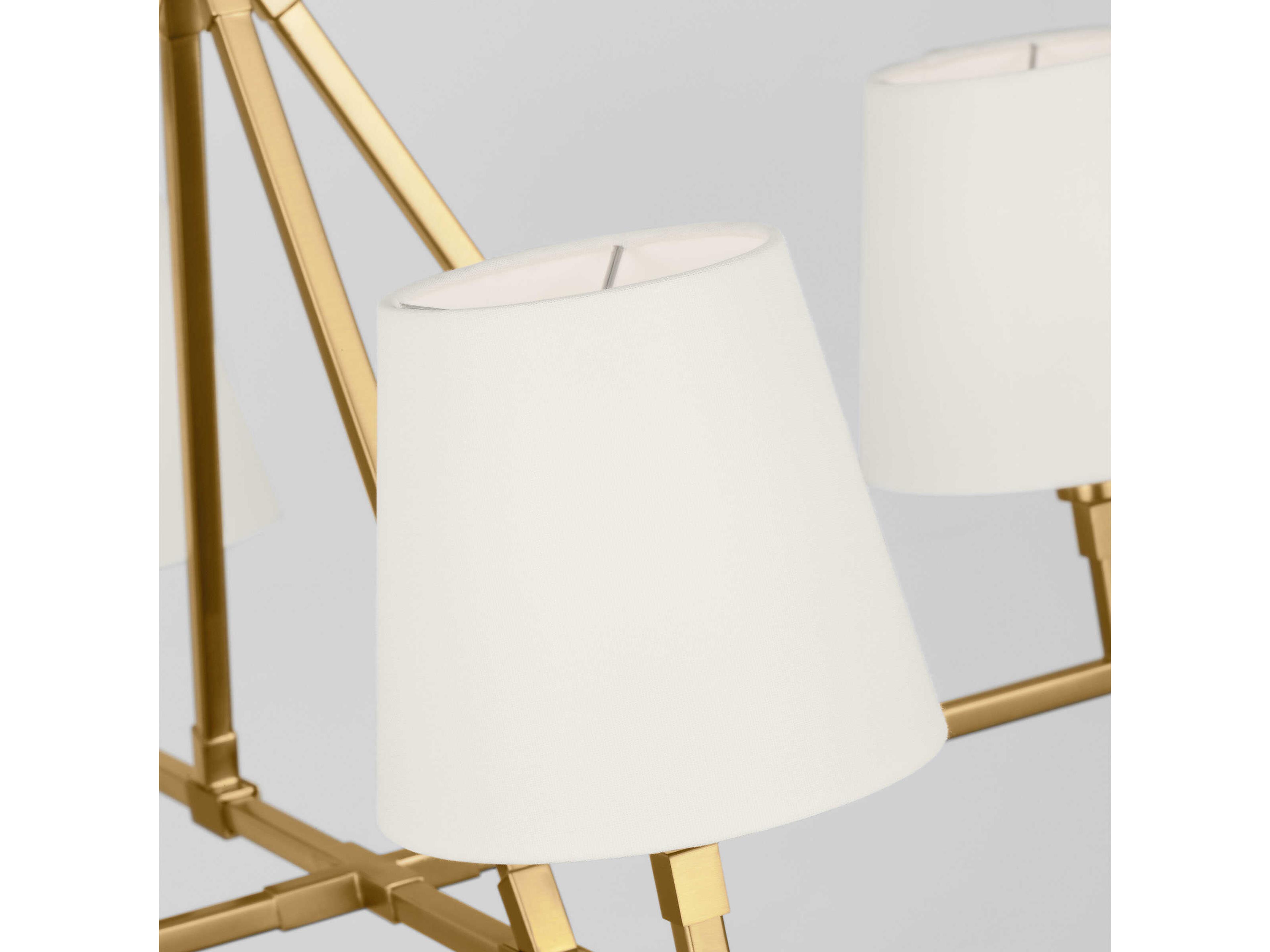 Visual Comfort Studio Perth 4-Light Burnished Brass Chandelier