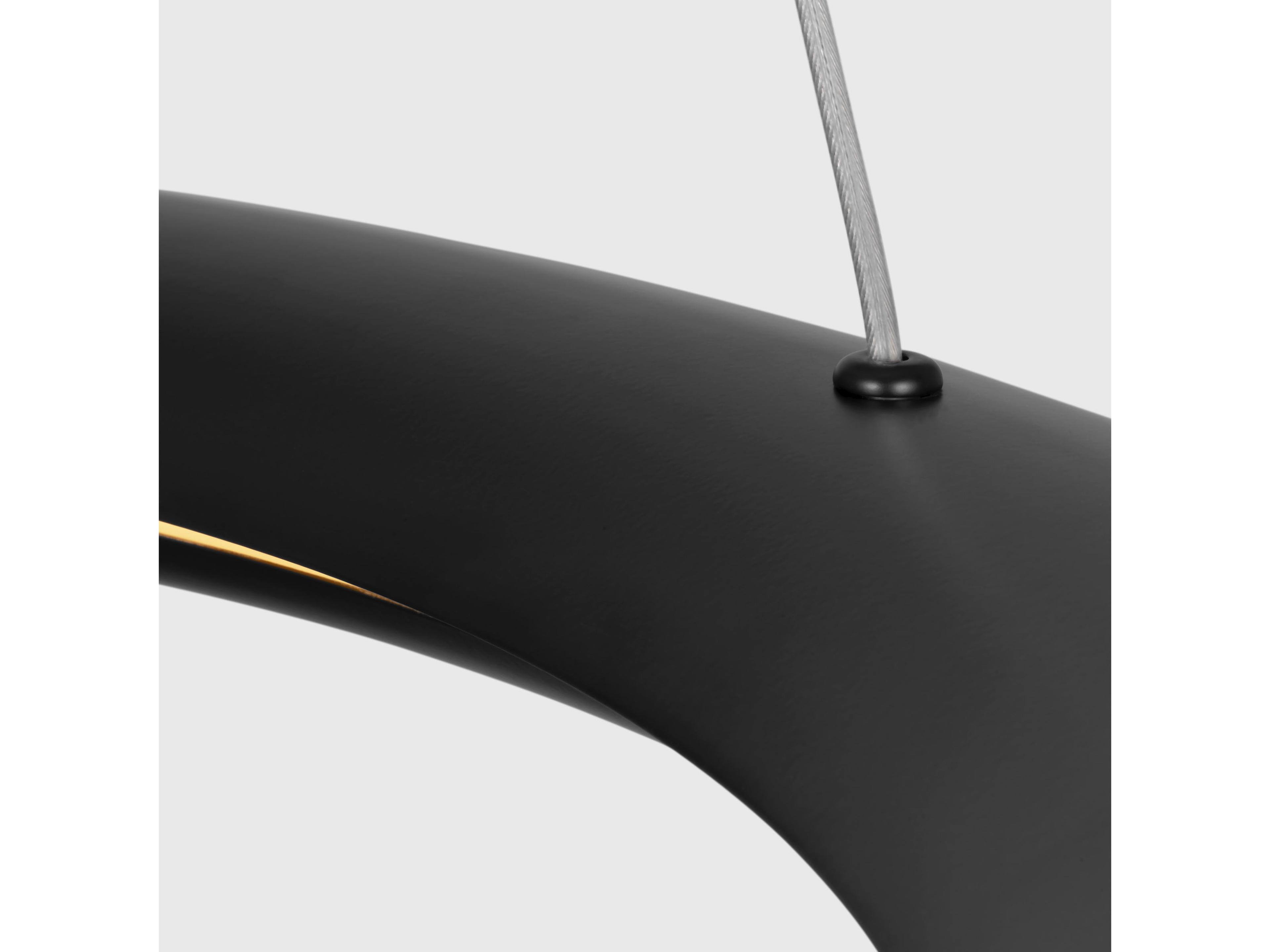 Visual Comfort Studio Cielo 1-Light Midnight Black Round Pendant