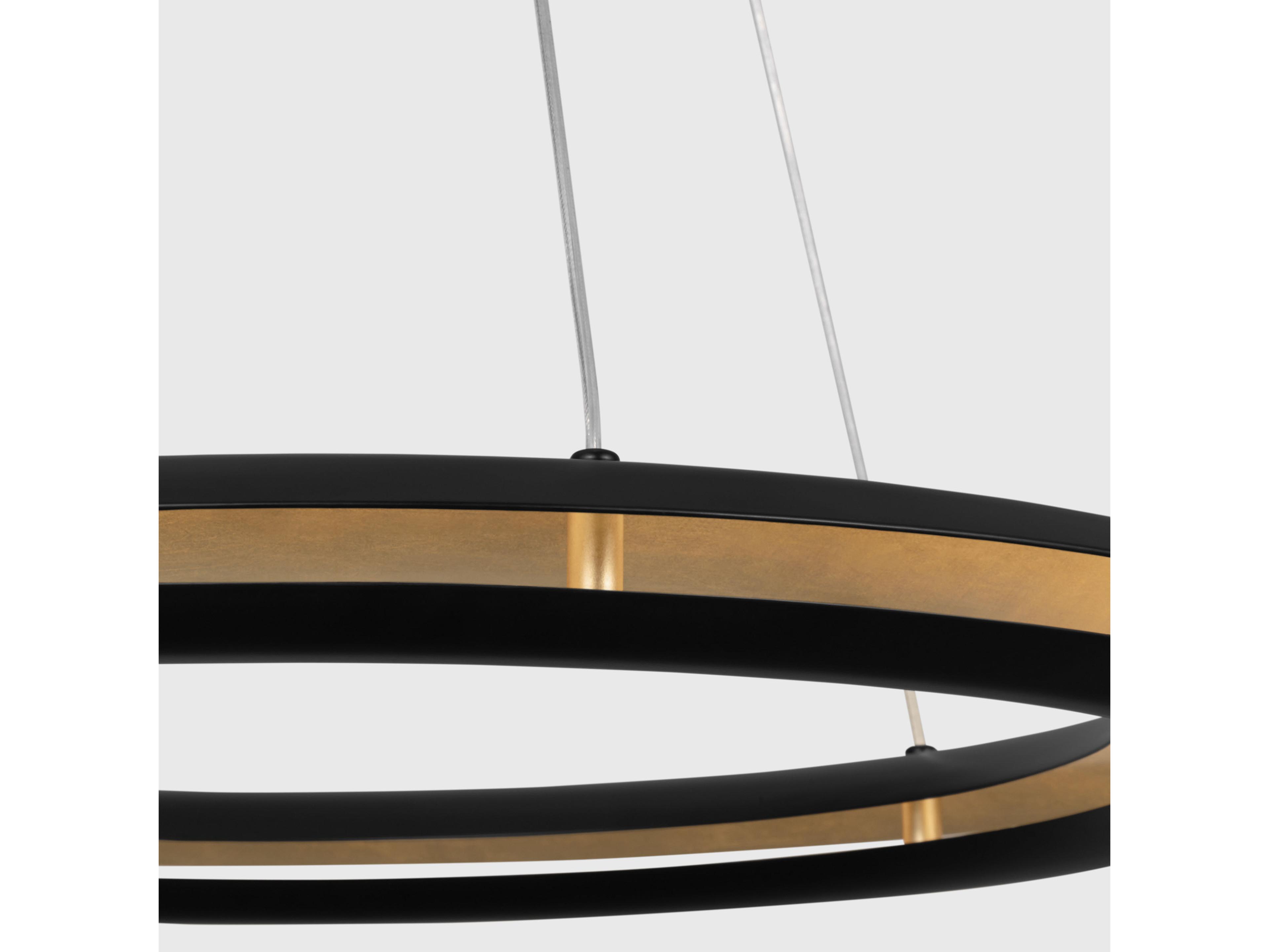 Visual Comfort Studio Cielo 1-Light Midnight Black Round Pendant