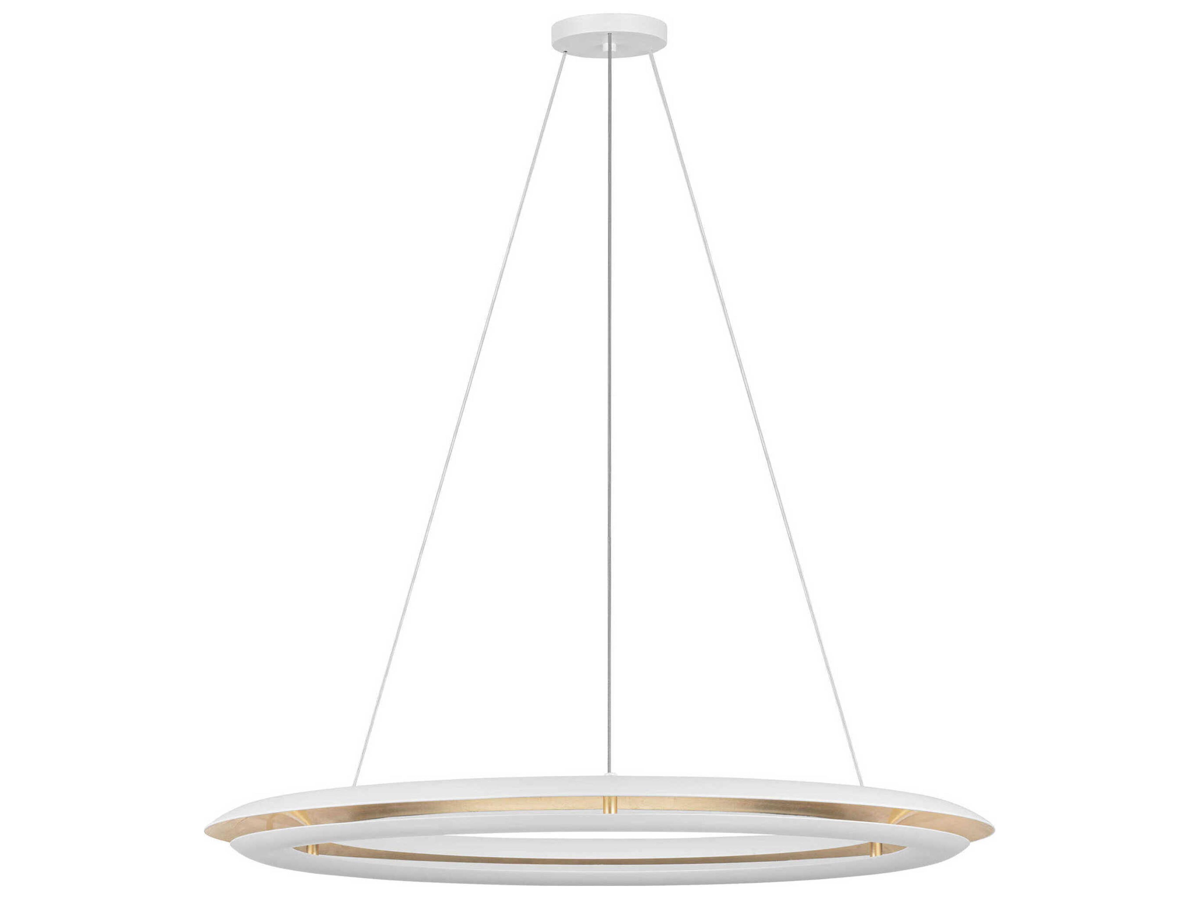 Visual Comfort Studio Cielo 1-Light Matte White Round Pendant