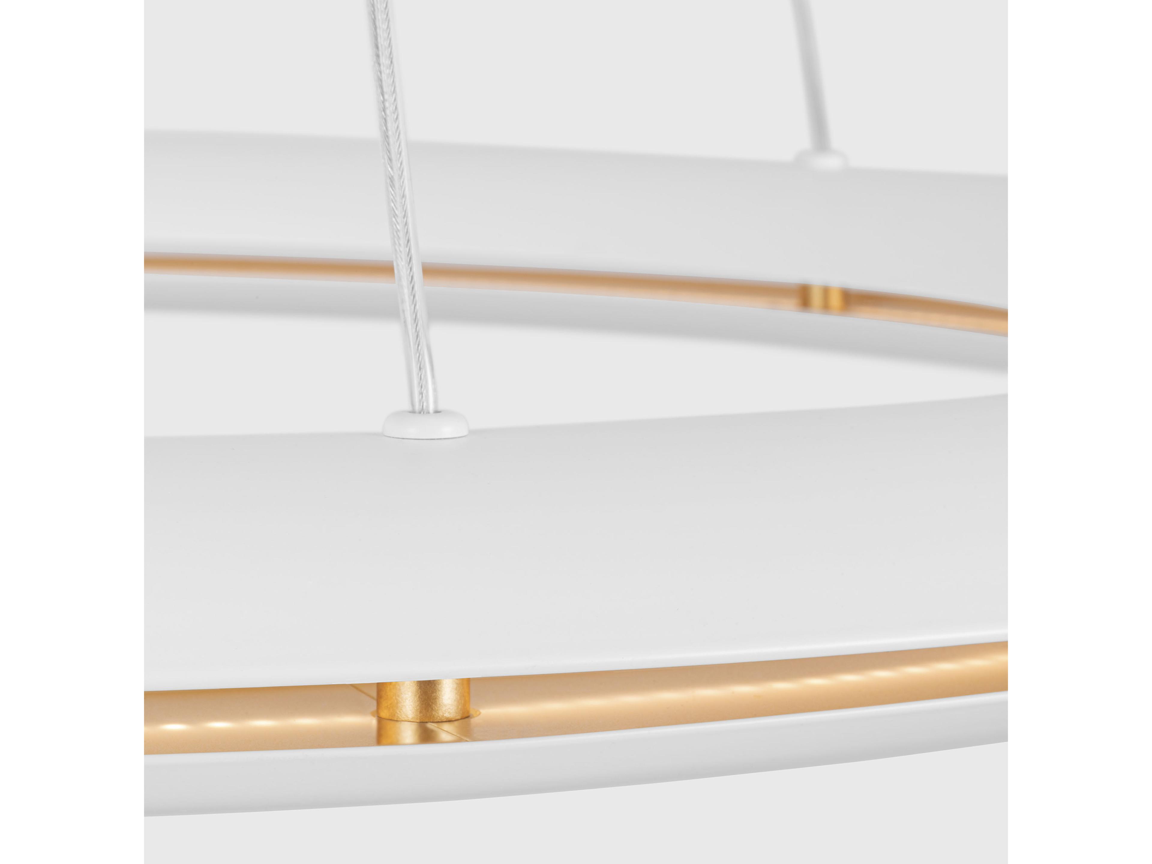 Visual Comfort Studio Cielo 1-Light Matte White Round Pendant