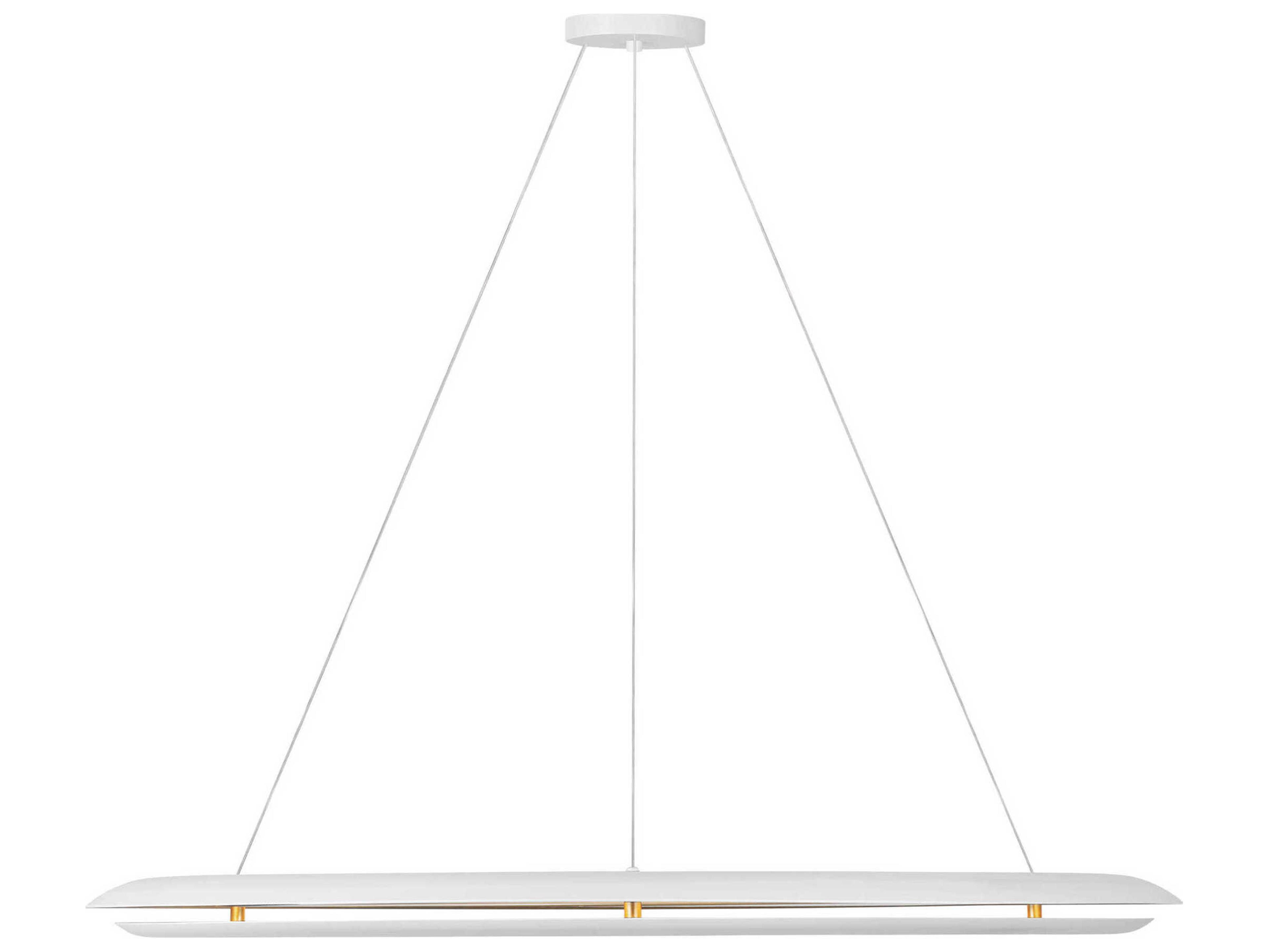 Visual Comfort Studio Cielo 1-Light Matte White Round Pendant