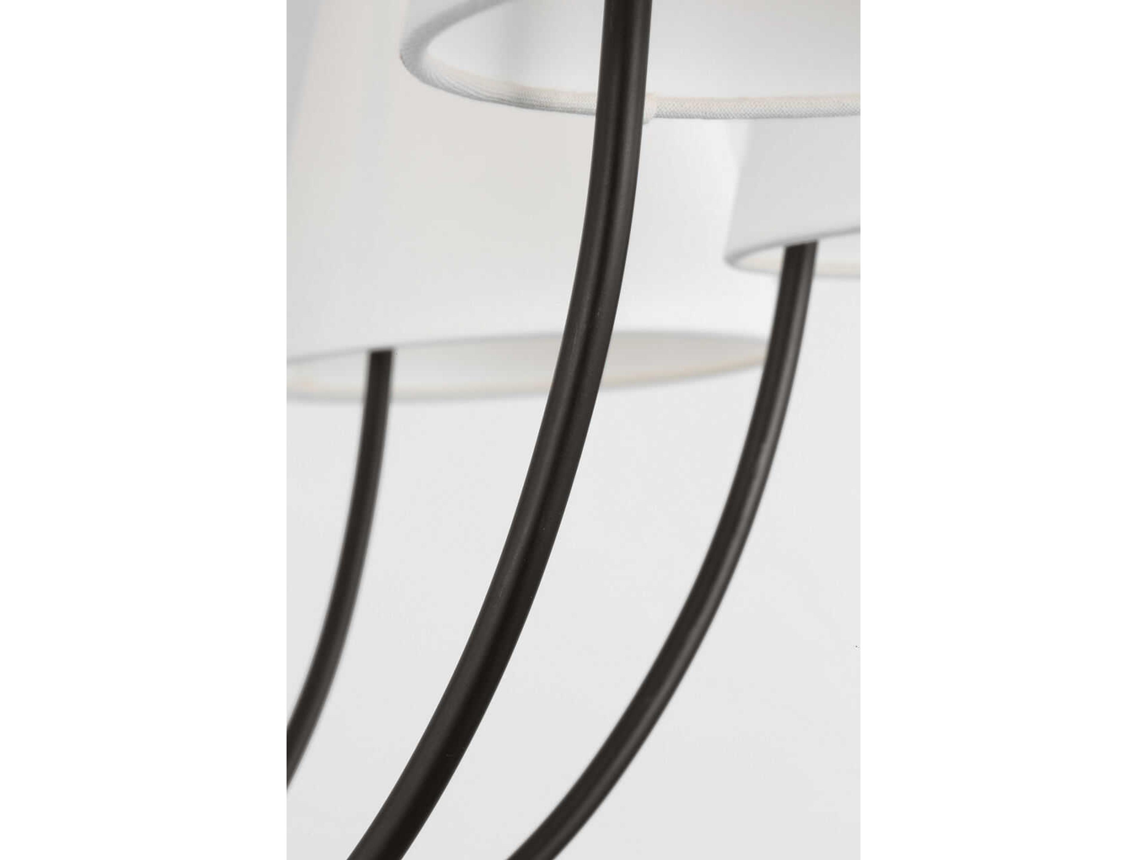 Visual Comfort Studio Marina 12-Light Aged Iron Black Empire Chandelier