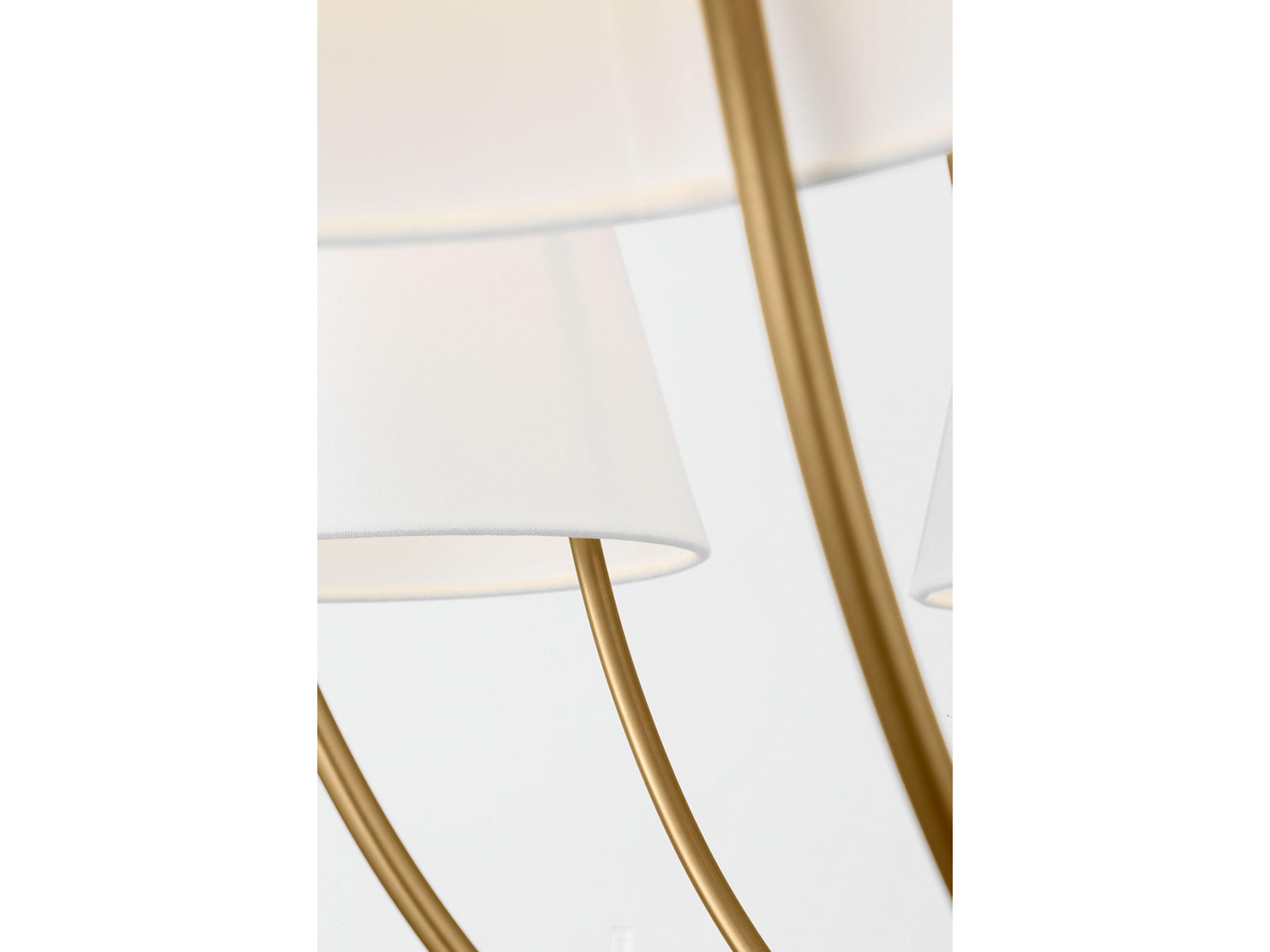 Visual Comfort Studio Marina 12-Light Burnished Brass Empire Chandelier